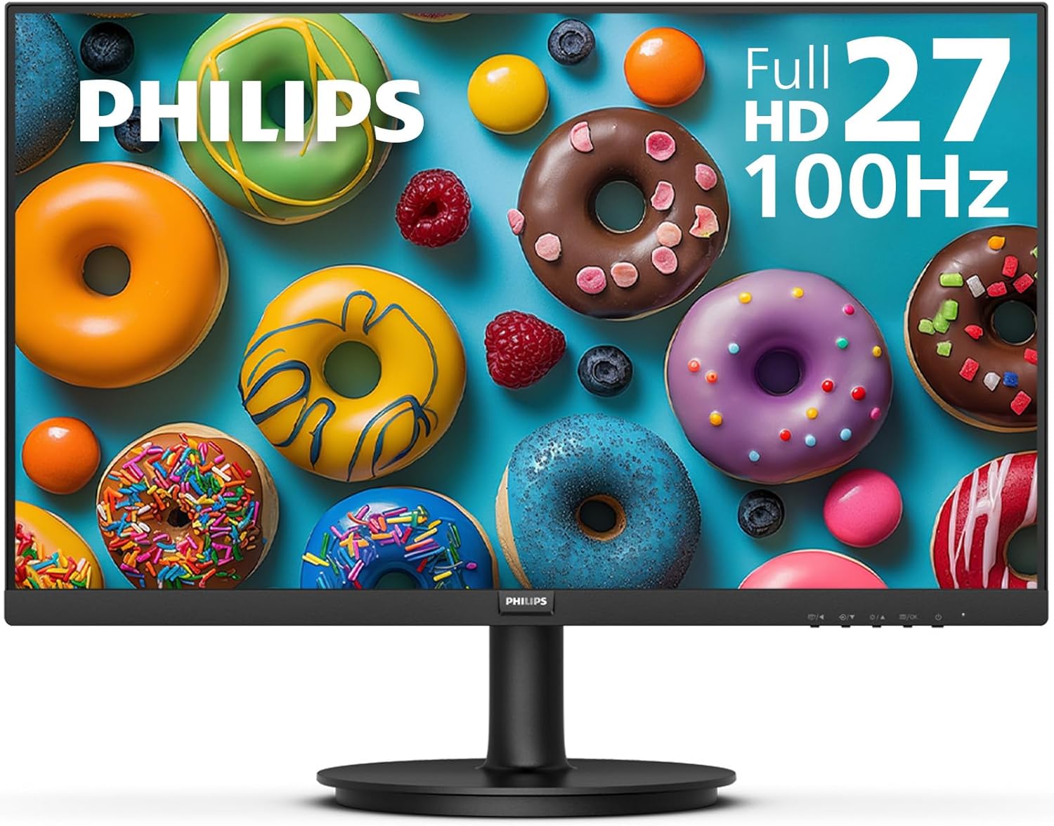 PHILIPS 27 inch Framless Full HD (1920 x 1080) 100Hz Monitor, VESA, HDMI x 1, VGA Port x1, Eye Care, 4 Year Advance Replacement Warranty, 271V8LB