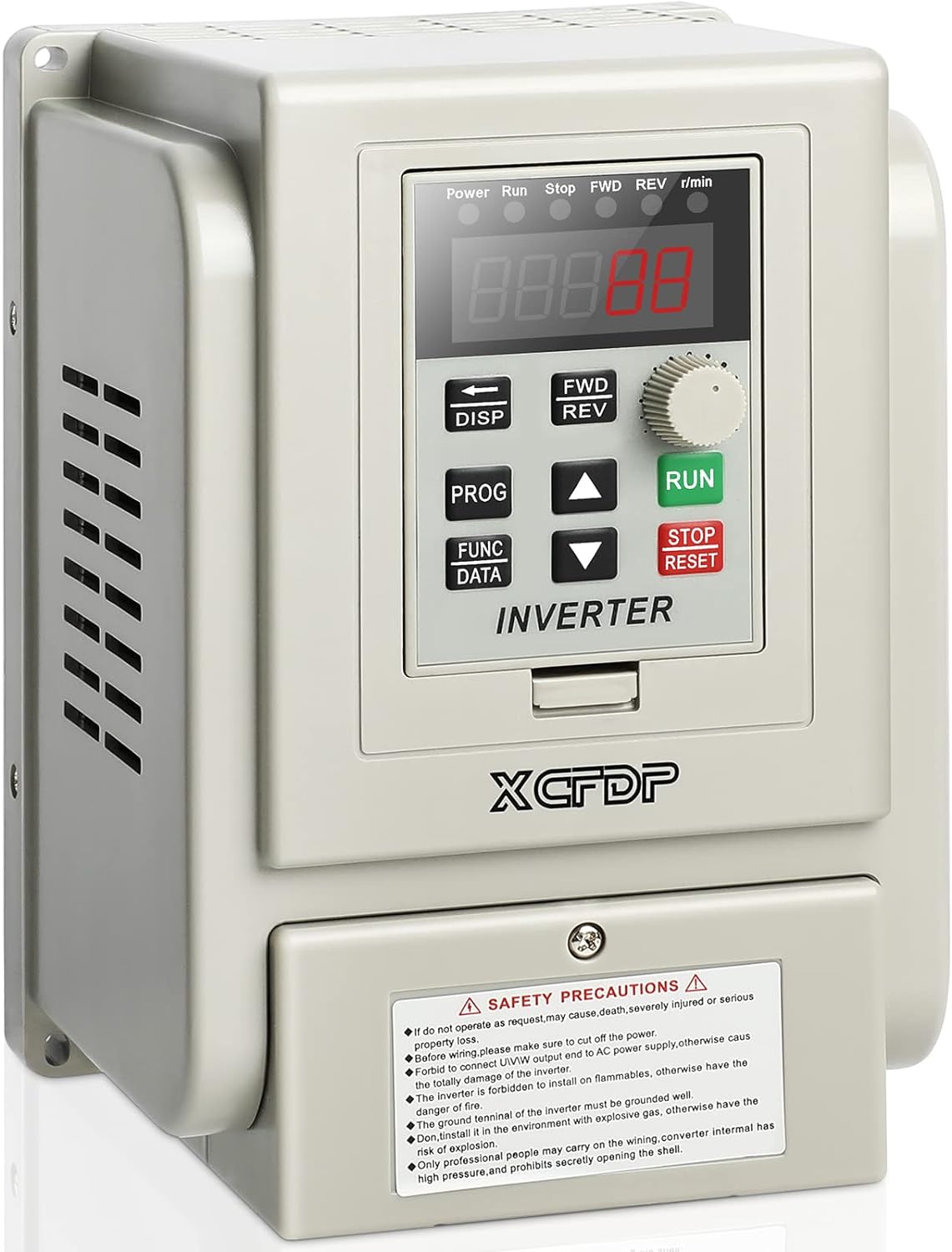 AC 220V/2.2kw 3HP Variable Frequency Drive,12A VFD Inverter Single Phase to 3 Phase Frequency Converter for Spindle Motor Speed Control(Single-Phase Input, 3 Phase Output)