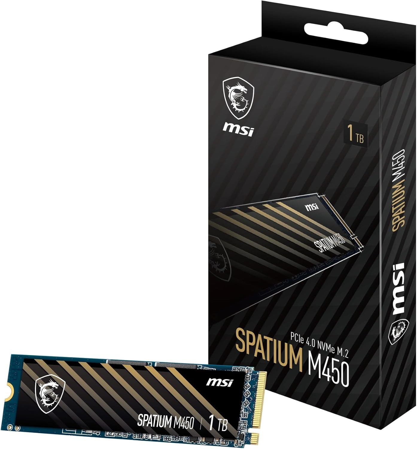 MSI SPATIUM 1TB PCI Express NVMe 4.0 x4 Internal Solid State Drive (SM450N1TB)