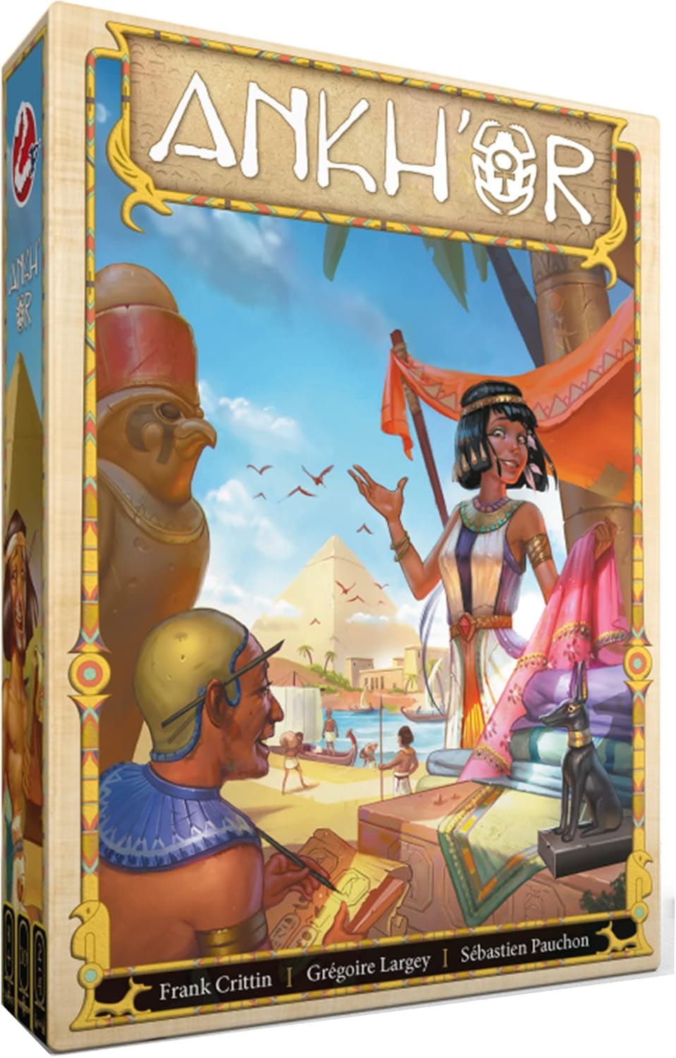 Ankh’or Board Game – Ancient Egyptian Marketplace and Building Strategy Game, Fun Family Game for Kids & Adults, Ages 8+, 2 Players, 30 Minute Playtime, Made by Space Cowboys