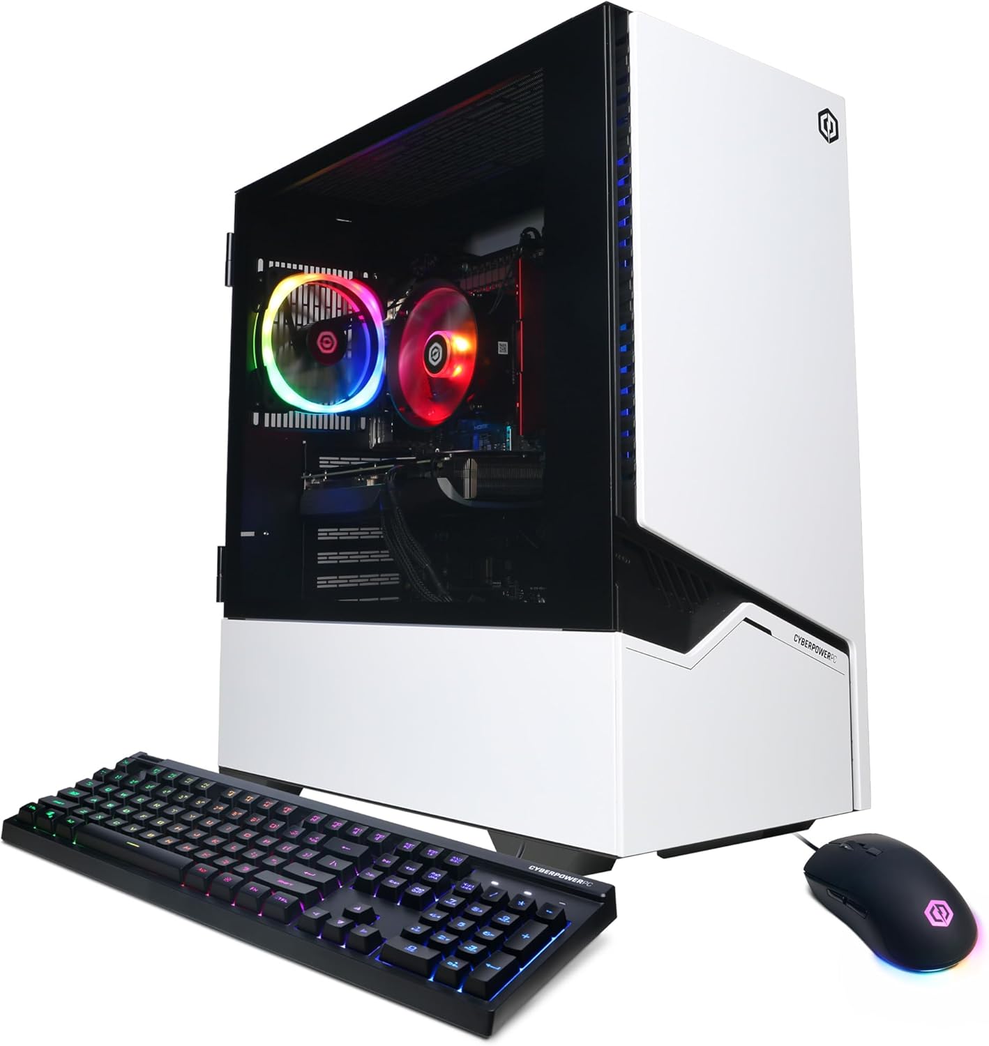 CyberPowerPC Gamer Master Gaming PC, AMD Ryzen 5 9600X 3.9GHz, GeForce RTX 4060 Ti 8GB, 16GB DDR5, 1TB PCIe Gen4 SSD, WiFi Ready & Windows 11 Home (GMAI5800A)