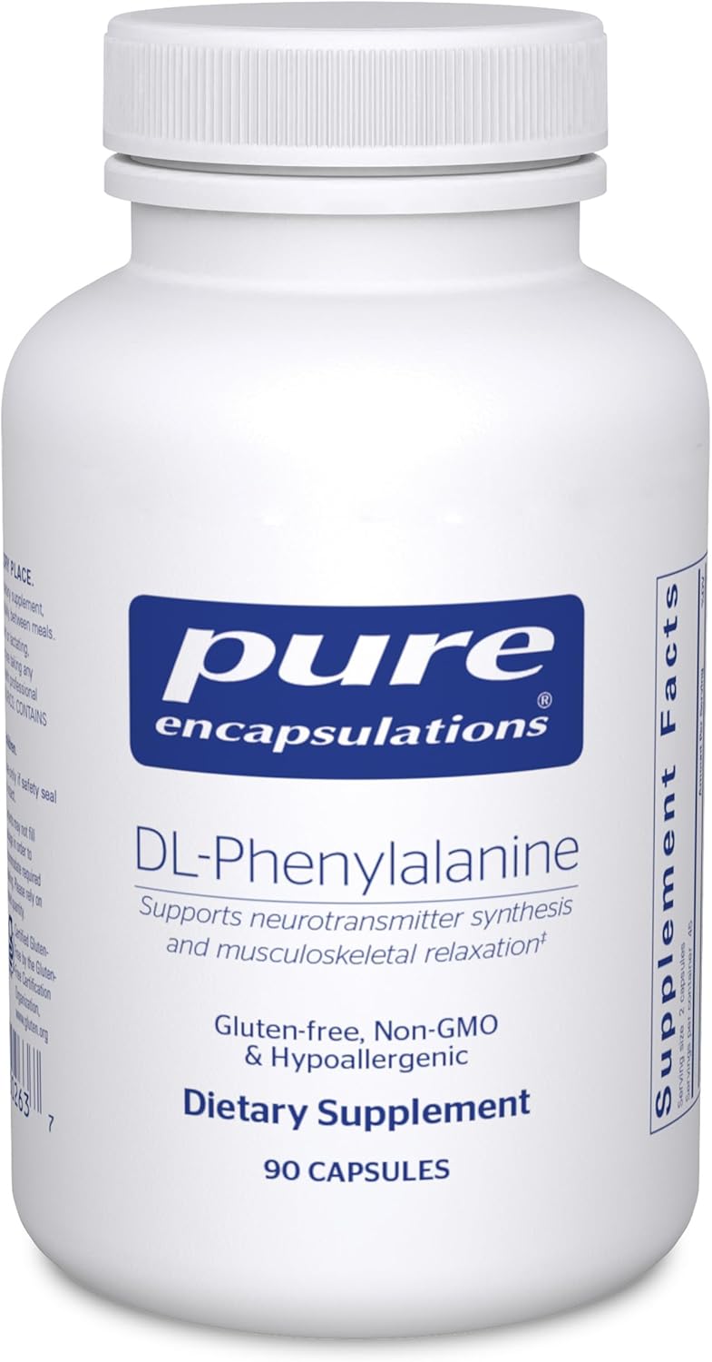 Pure Encapsulations DL-Phenylalanine | Amino Acid Supplement for Memory and Focus, Joints, Muscles, and Cognitive Support* | 90 Capsules