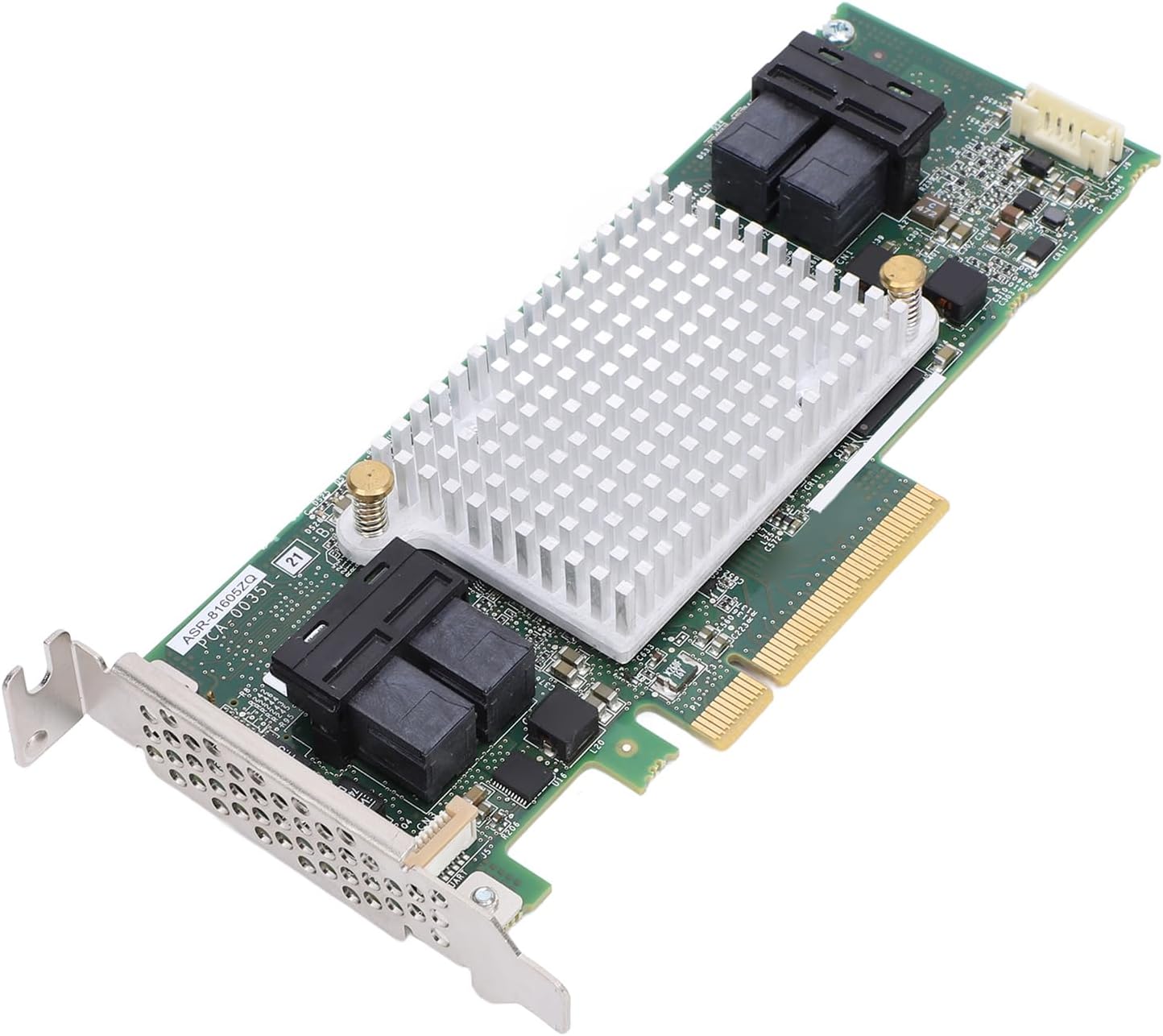 ASR 81605ZQ Array Card with 1GB Cache, 12Gbps Data Transfer Rate, 16 Channels, 256 Storage Devices PCIe X8 SAS Controller Card for SunSoft, Freebsd, Red Hat, SuSe, Debian,