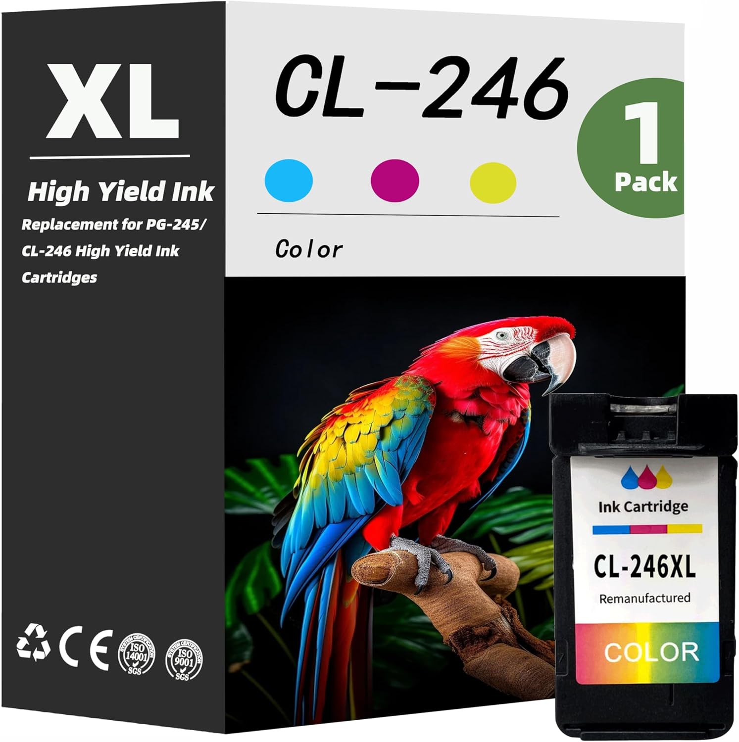 Replacement PG-245XL CL-246XL Ink Cartridges Compatible for Canon PG-245 CL-246 Perfectly Compatible for Canon ts3120 iP2820 MG2920 iP2820 iP2850 MG2420 MG2450 MG2520 MG2550 MG2920 Printer