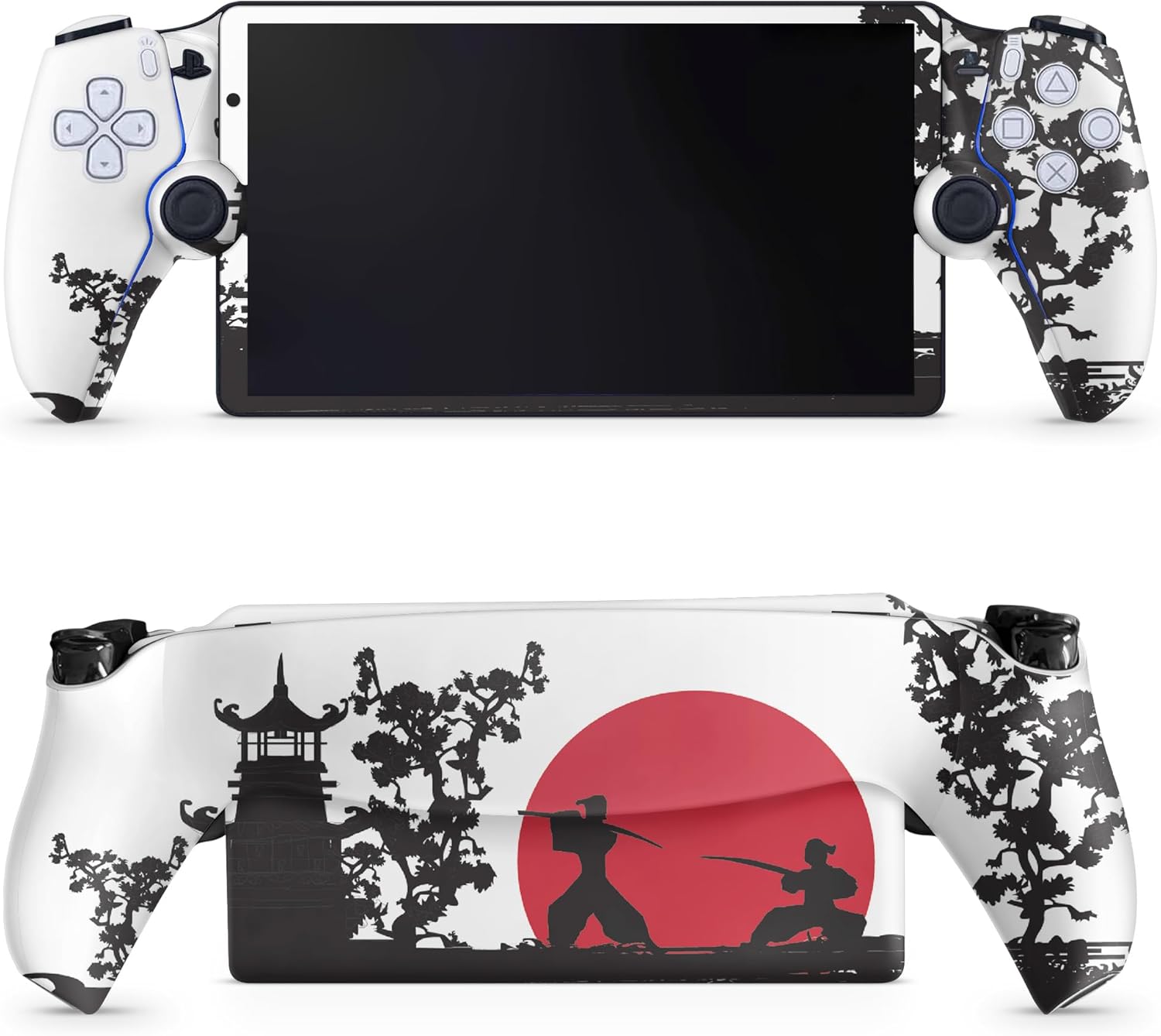 Gaming Skin Compatible with PS5 Portal Remote Player – Nihon Samurai – Premium 3M Vinyl Protective Wrap Decal Cover – Easy to Apply | Crafted in The USA by MightySkins