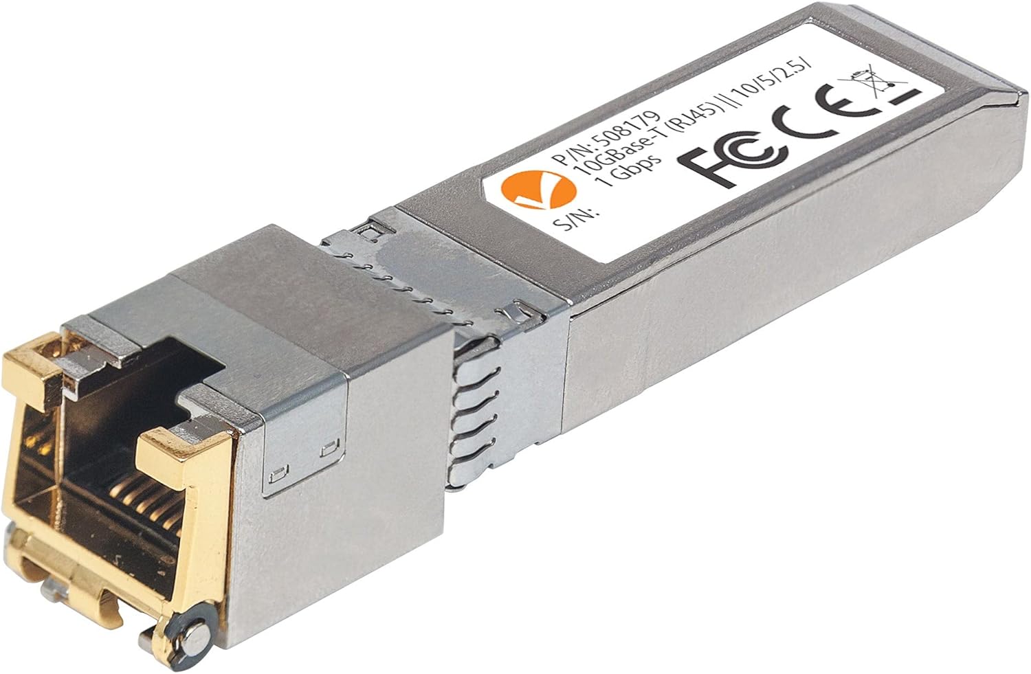 Intellinet Network Solutions 10 Gigabit Copper SFP+ Transceiver Module, 10GBase-T (RJ45) Port, 30 m (98 ft.), up to 10 Gbps Data-Transfer Rate with Cat6a Cabling, Cisco MA-SFP-10G-T Compatible