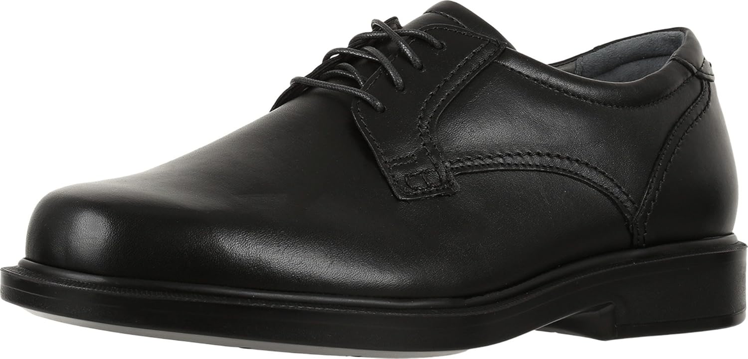 SAS Ambassador – Shoes for Men – Leather Uppers – Cushioned Collar – Breathable Textile Linings – Lace-up Shoe Black 9 WW – Double Wide (EE-3E)