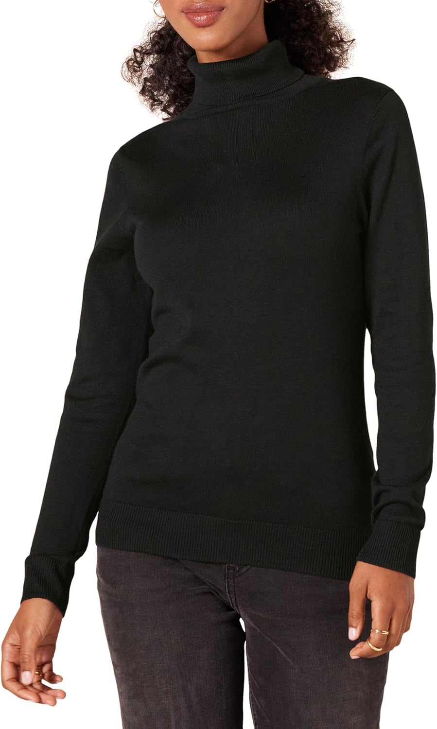 Amazon Essentials Women’s Classic-Fit Lightweight Long-Sleeve Turtleneck Sweater (Available in Plus Size)