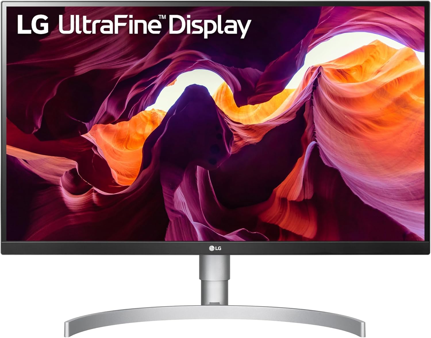 LG 27UL850-W 27 Inch UltraFine (3840 x 2160) IPS Display with VESA DisplayHDR 400 and USB Type-C Connectivity, White