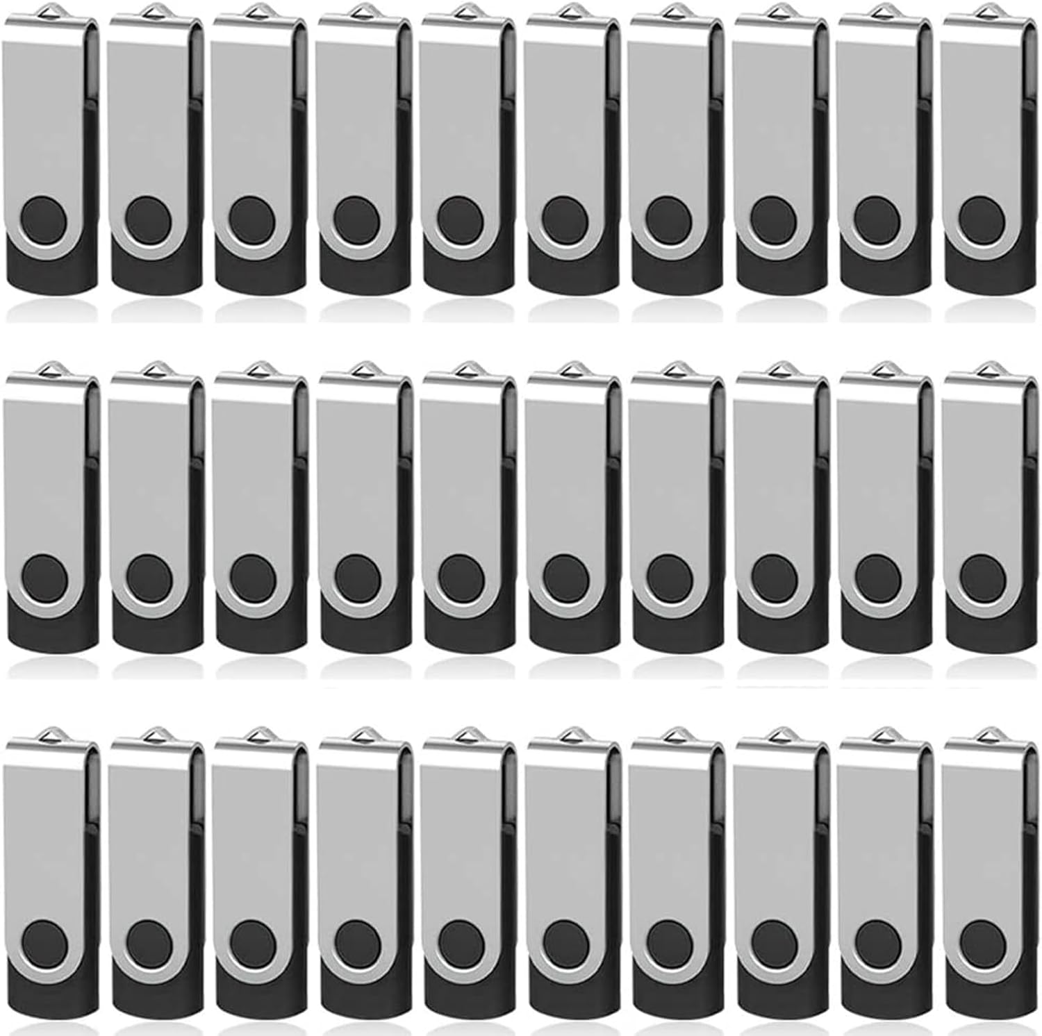 AreTop 512MB USB Flash Drives 100 Pack, Premium USB2.0 100 Pack Thumb Drives Bulk USB 100 Pack 512MB Pendrive Memory Stick Jump Drive 100 Pack Flash Drives Bulk (100 Pack 512MB, Black)