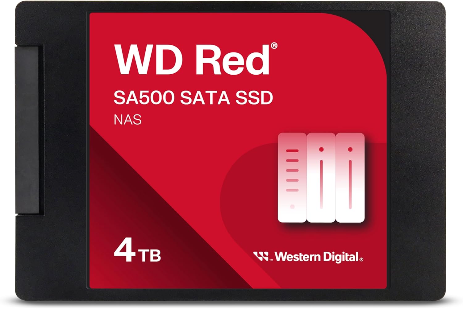 Western Digital 4TB WD Red SA500 NAS 3D NAND Internal SSD Solid State Drive – SATA III 6 Gb/s, 2.5″/7mm, Up to 560 MB/s – WDS400T2R0A