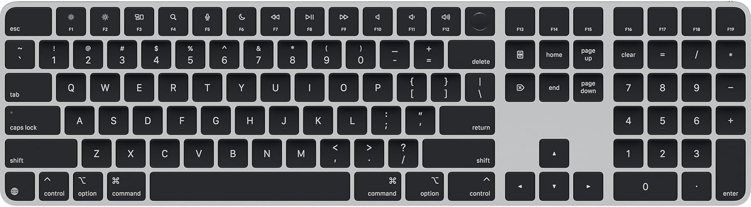 Magic Keyboard with Touch ID for Mac Models with Apple Silicon – US English – Black Keys