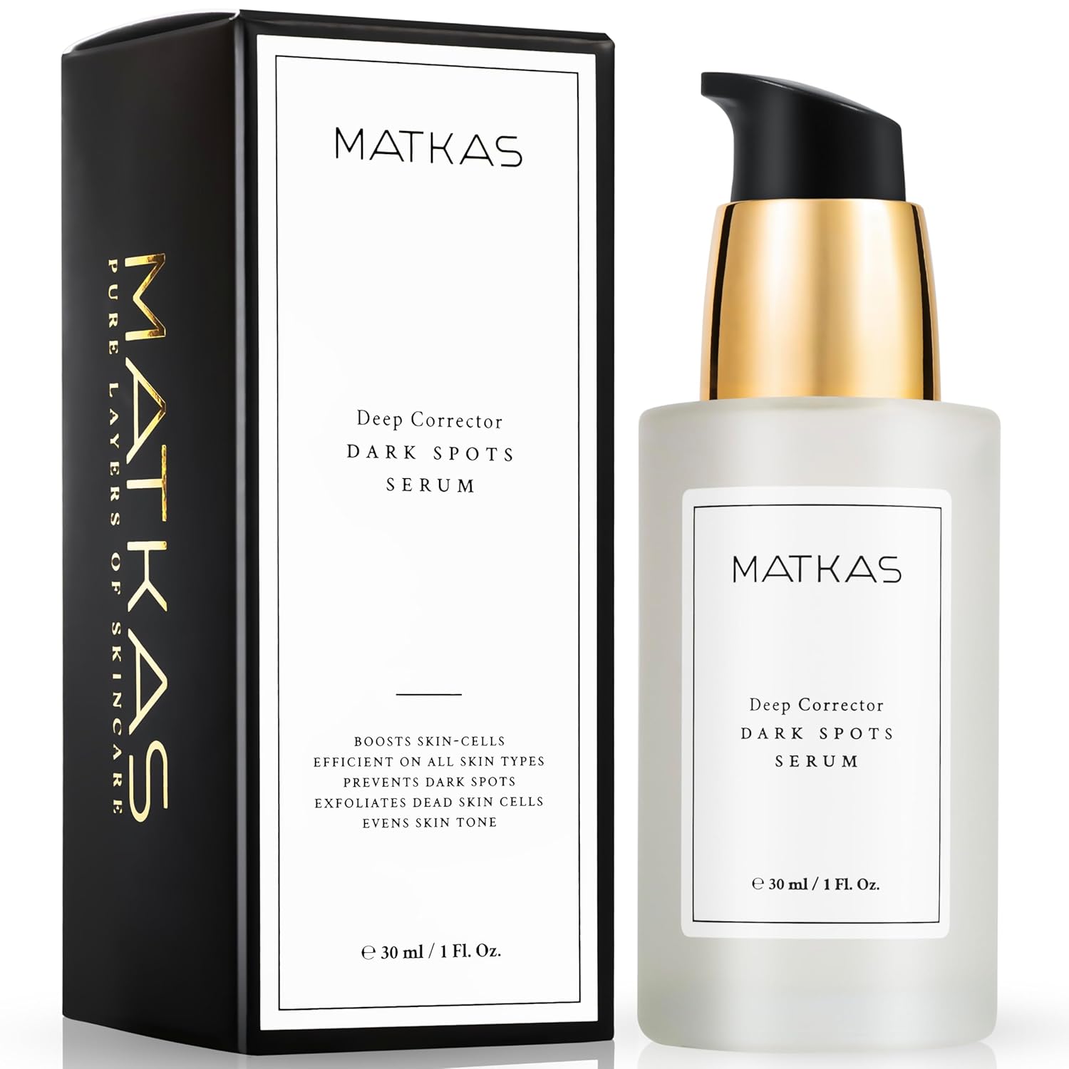 MATKAS Korean Dark Spot Remover for Face Serum – for Uneven Skin Tone, Hyperpigmentation Treatment, Dark Spot Corrector, Discoloration Correcting – Niacinamide, Oat Extract, Green Tea, Hyaluronic Acid