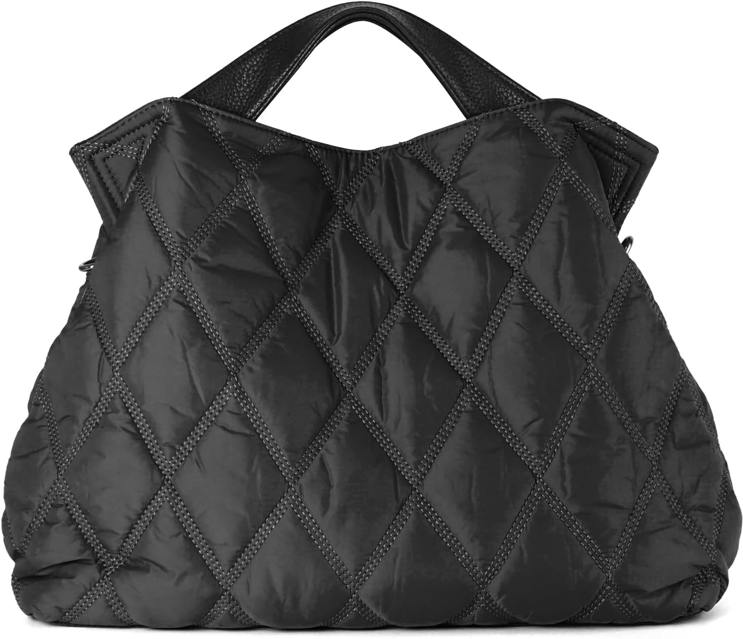 Lightweight Quilted Puffer Tote Bag for Women, Shoulder Bag with Adjustable Straps, Large Capacity Puffy Tote