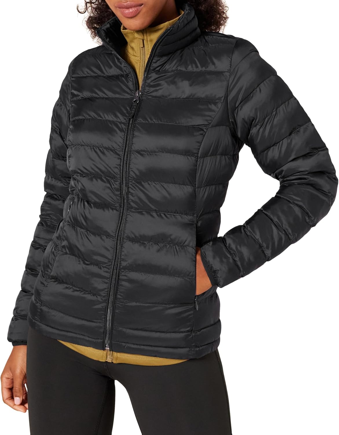 Amazon Essentials Women’s Lightweight Long-Sleeve Water-Resistant Packable Puffer Jacket (Available in Plus Size)