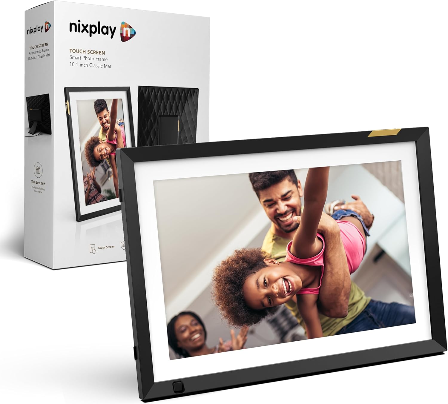 Nixplay WiFi 10.1″ Touch Screen Digital Picture Frame I Easy Set Up I Create Family Shared Playlists I Perfect Digital Picture Frame for Gifting I Securely Share Photos/Videos via Email or App