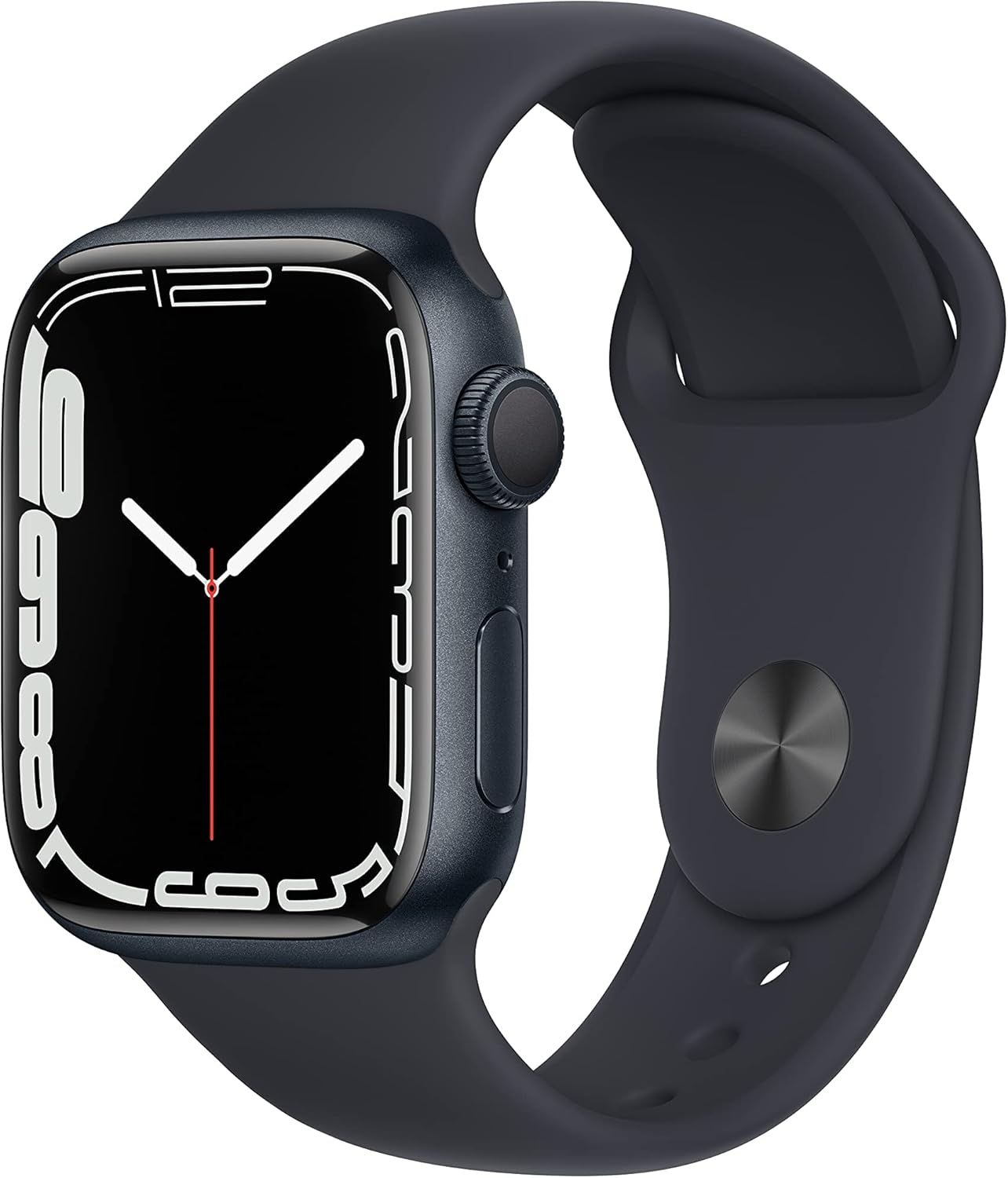 Apple Watch Series 7 (GPS, 41MM) – Midnight Aluminum Case with Midnight Sport Band (Renewed Premium)