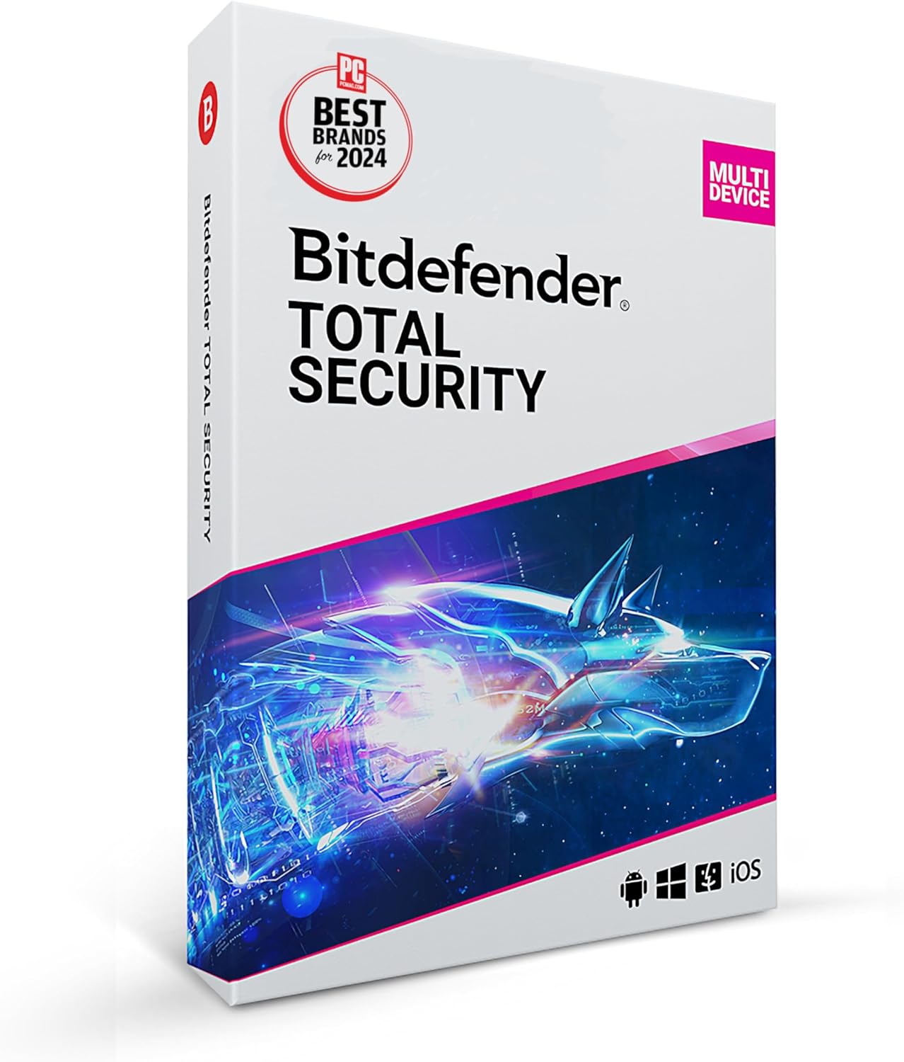 Bitdefender Total Security 2024 – Complete Antivirus and Internet Security Suite – 5 Devices | 2 year Subscription | PC/Mac | Activation Code by Mail