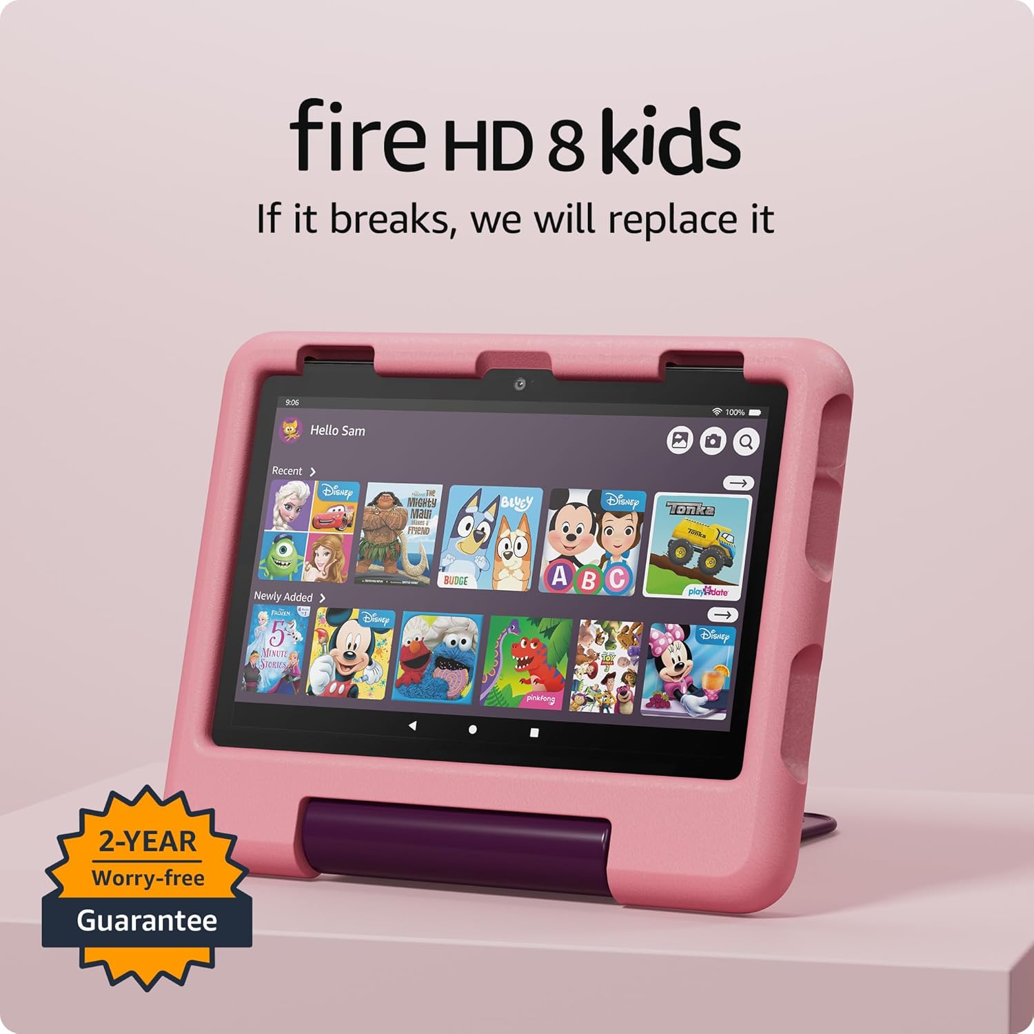 New Amazon Fire HD 8 Kids tablet, ages 3-7. With bright 8″ HD screen. Includes ad-free and exclusive content, parental controls and 13-hr battery, 32GB, Disney Princess, (2024 release)