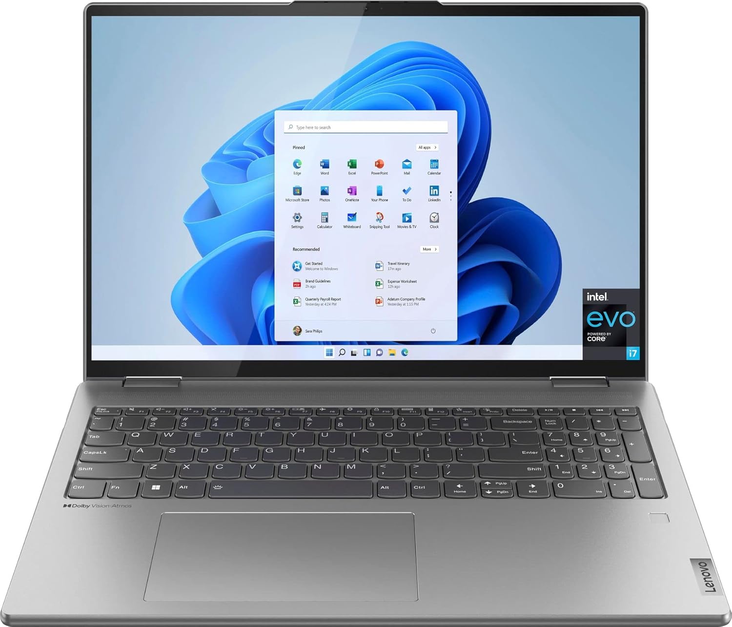 Lenovo Yoga 7i 2-in-1 Laptop | Intel 12-Core i7-1260P Processor | 16″ 2.5K Touchscreen | Iris Xe Graphics | 16GB DDR5 | 1TB SSD | Backlit Keyboard | Fingerprint | WI-FI 6e | USB4.0 | Windows 11 Home