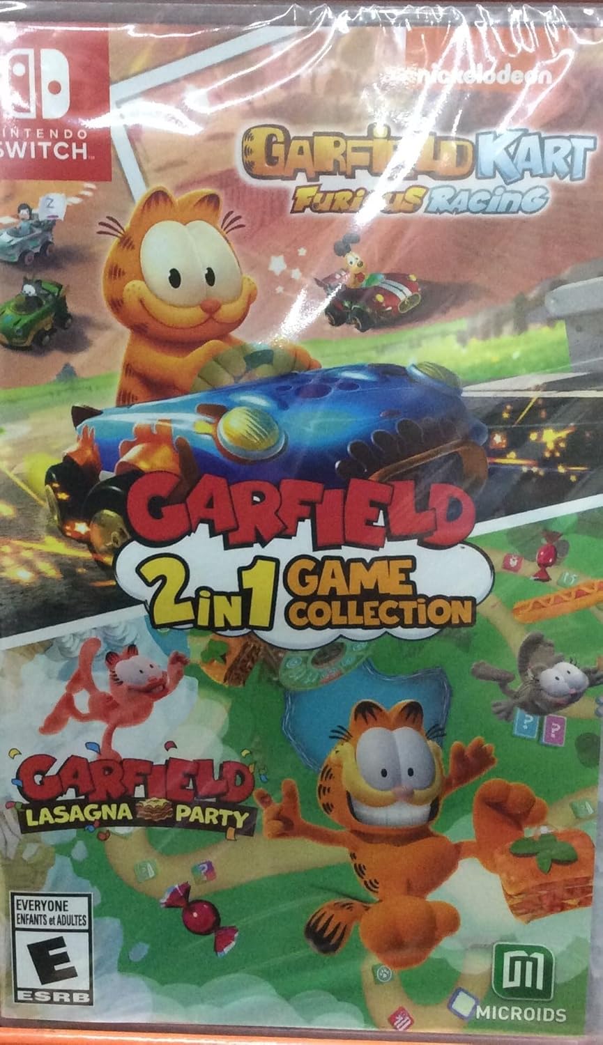 Garfield 2-In-1 Game Collection: Garfield Kart Furious Racing And Garfield Lasagna Party for Nintendo Switch