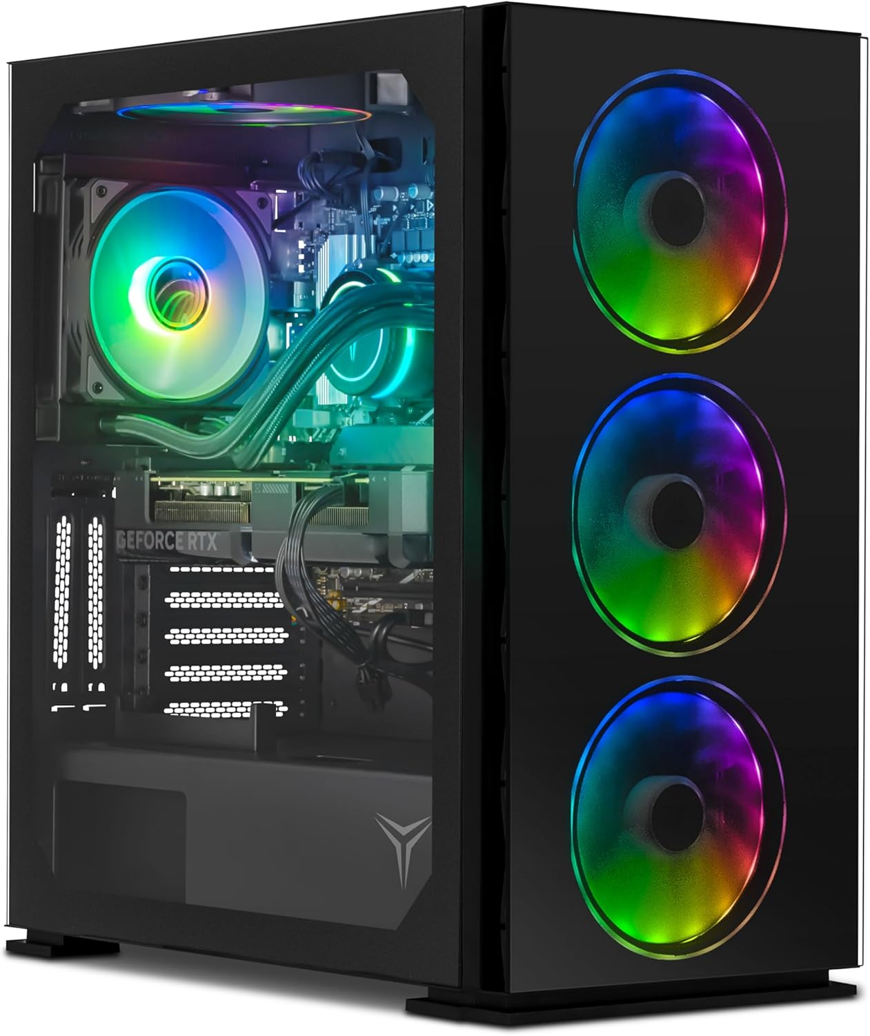 YEYIAN Yari Pre Built Gaming PC,Intel i7-12700F up to 4.9GHz, RTX 4060 Ti, 16GB DDR5 RAM 5600Mhz, 1TB NVMe SSD, VR AI Wi-Fi Ready & Windows 11 Home Towers Computers