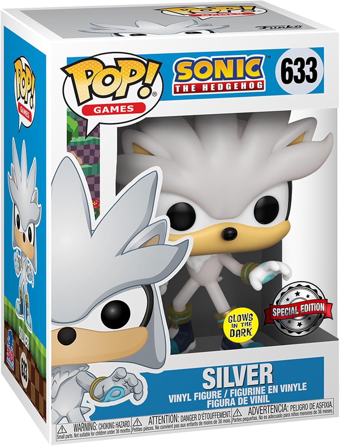 Funko Pop Sonic The Hedgehog – Silver Glow 30th Anniversary