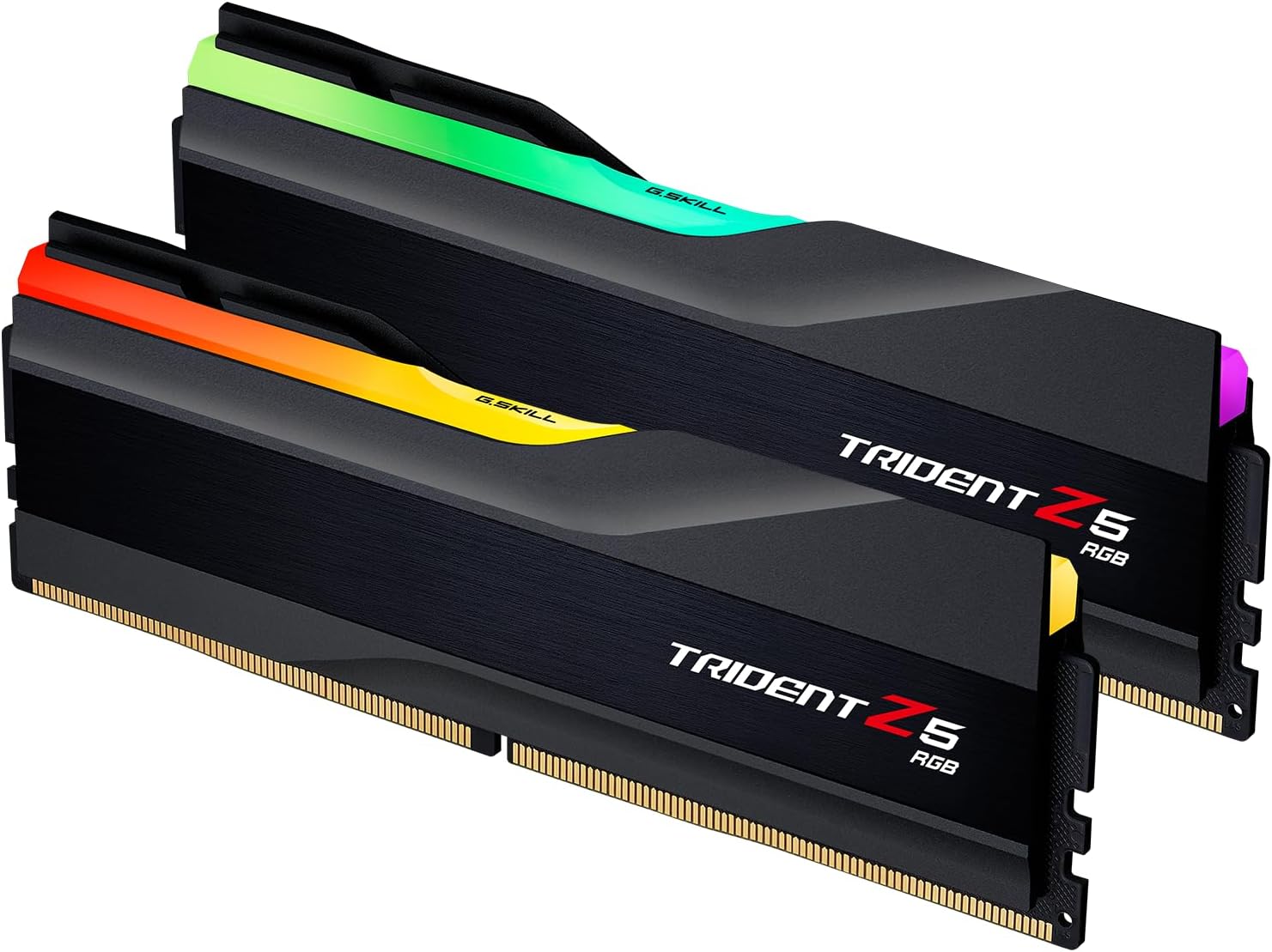 G.SKILL Trident Z5 RGB Series (Intel XMP 3.0) DDR5 RAM 32GB (2x16GB) 6000MT/s CL36-36-36-96 1.35V Desktop Computer Memory UDIMM – Matte Black (F5-6000J3636F16GA2-TZ5RK)