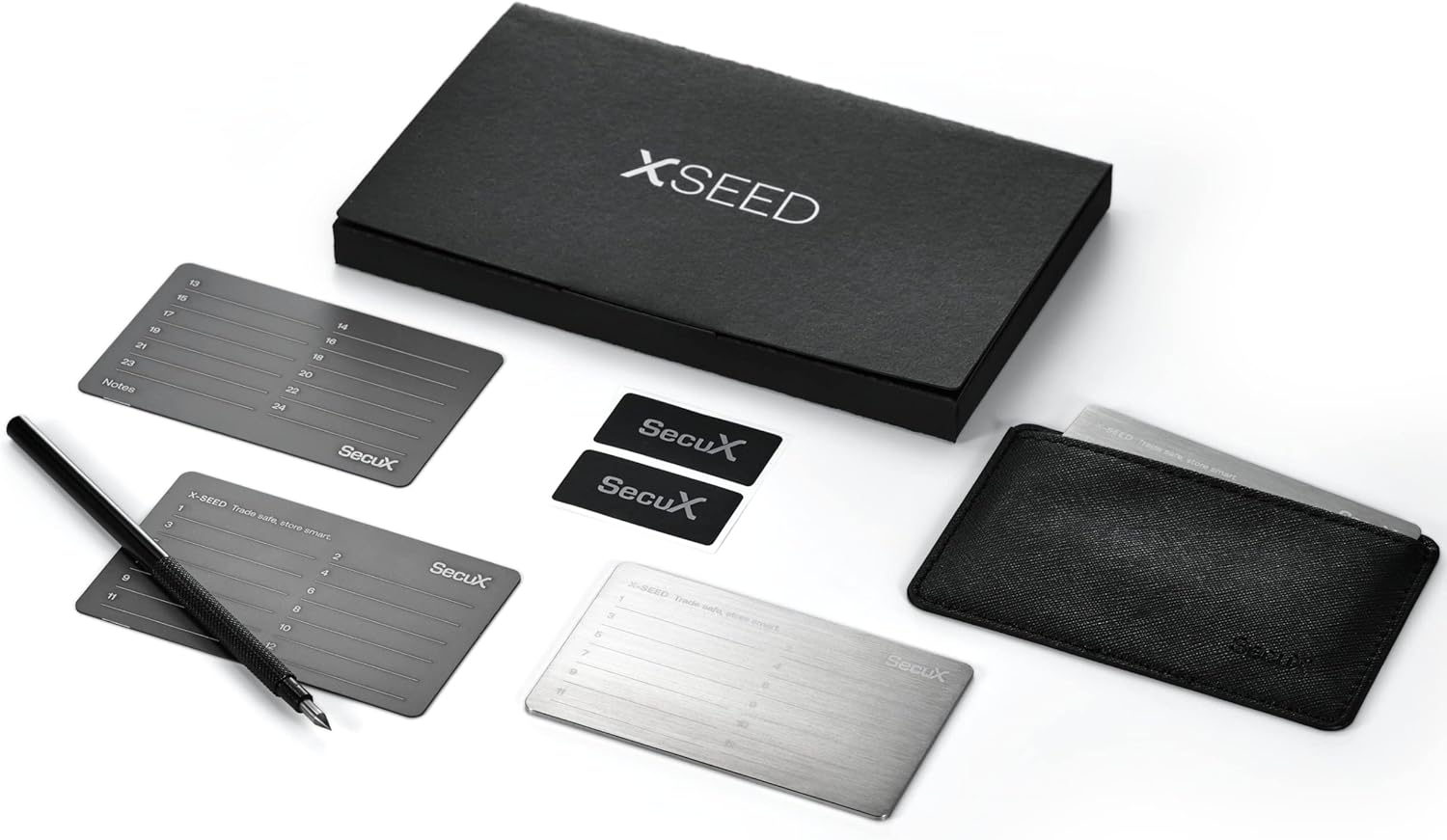 SecuX – XSEED – Secure Bitcoin Wallet Crypto Seed Storage Steel Plate – Compatible, Ledger, Trezor Hardware Wallets…