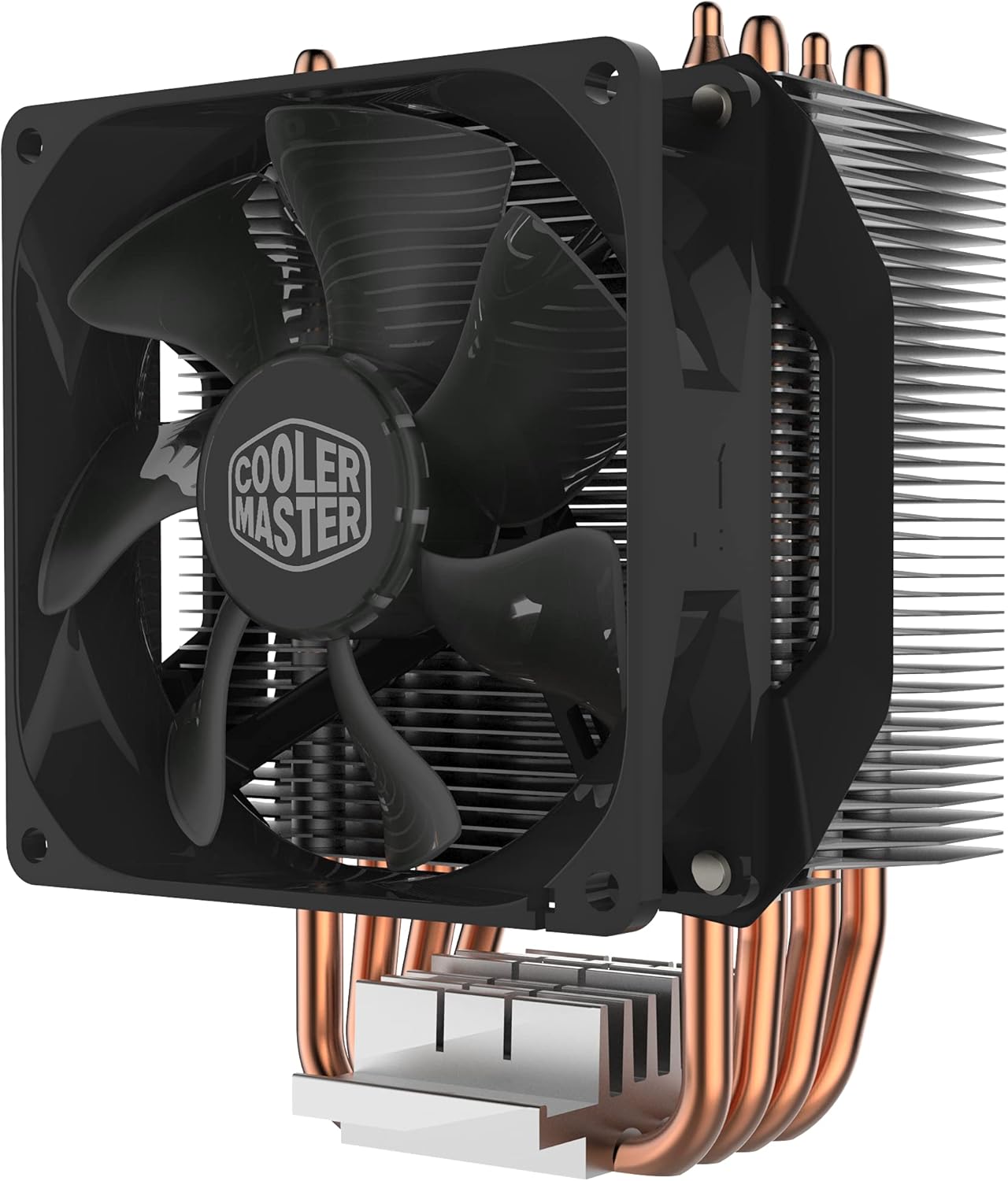 Cooler Master Hyper H412R Compact CPU Air Cooler, 95mm PWM Fan, 4 Copper Direct Contact Heat Pipe for AMD Ryzen/Intel LGA1200/1151 Silver