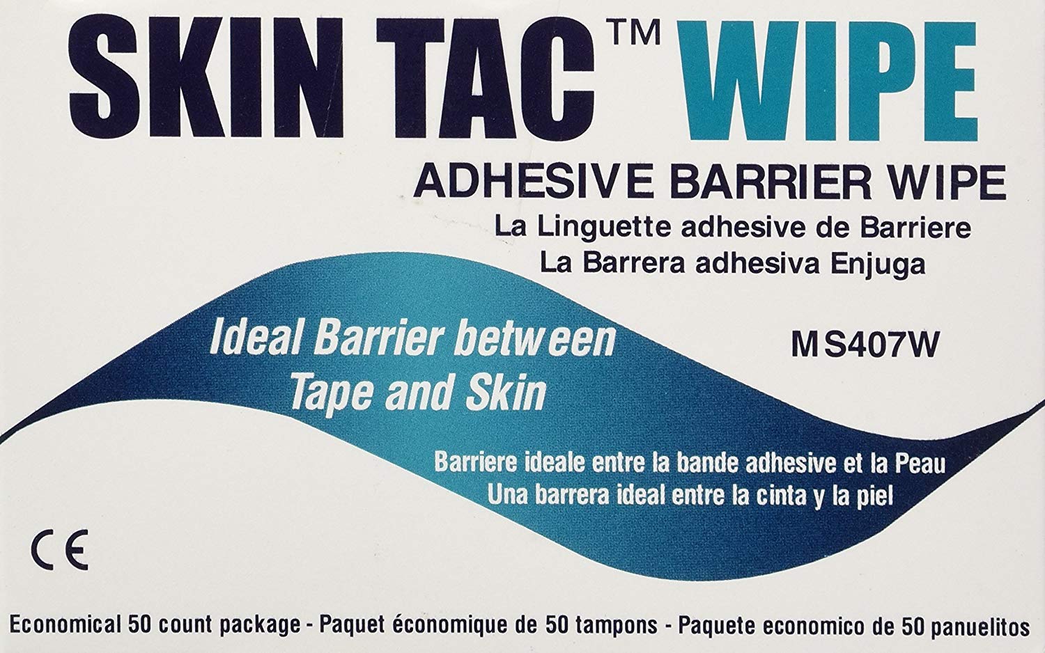 Torbot IM074407W314832 Group Inc Skin Tac”H” Adhesive Barrier Prep Wipe, Liquid Form, Latex-Free, Hypo-allergenic (Box of 50 Each), 1 Pack