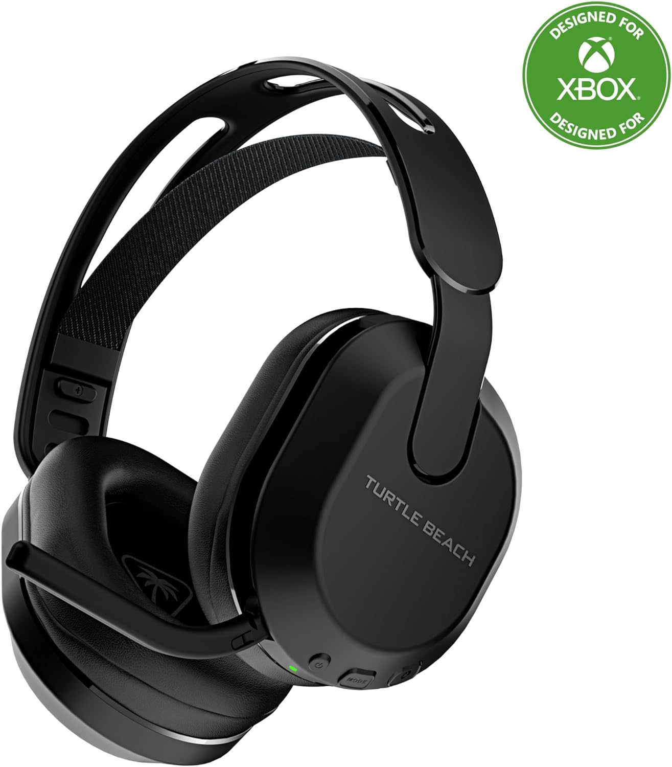 Turtle Beach Stealth 500 Wireless Gaming Headset Licensed for Xbox Series X|S, Xbox One & Works via Bluetooth with PC, Switch & Mobile – 40-Hr Battery, Memory Foam Cushions, Flip-to-Mute Mic – Black