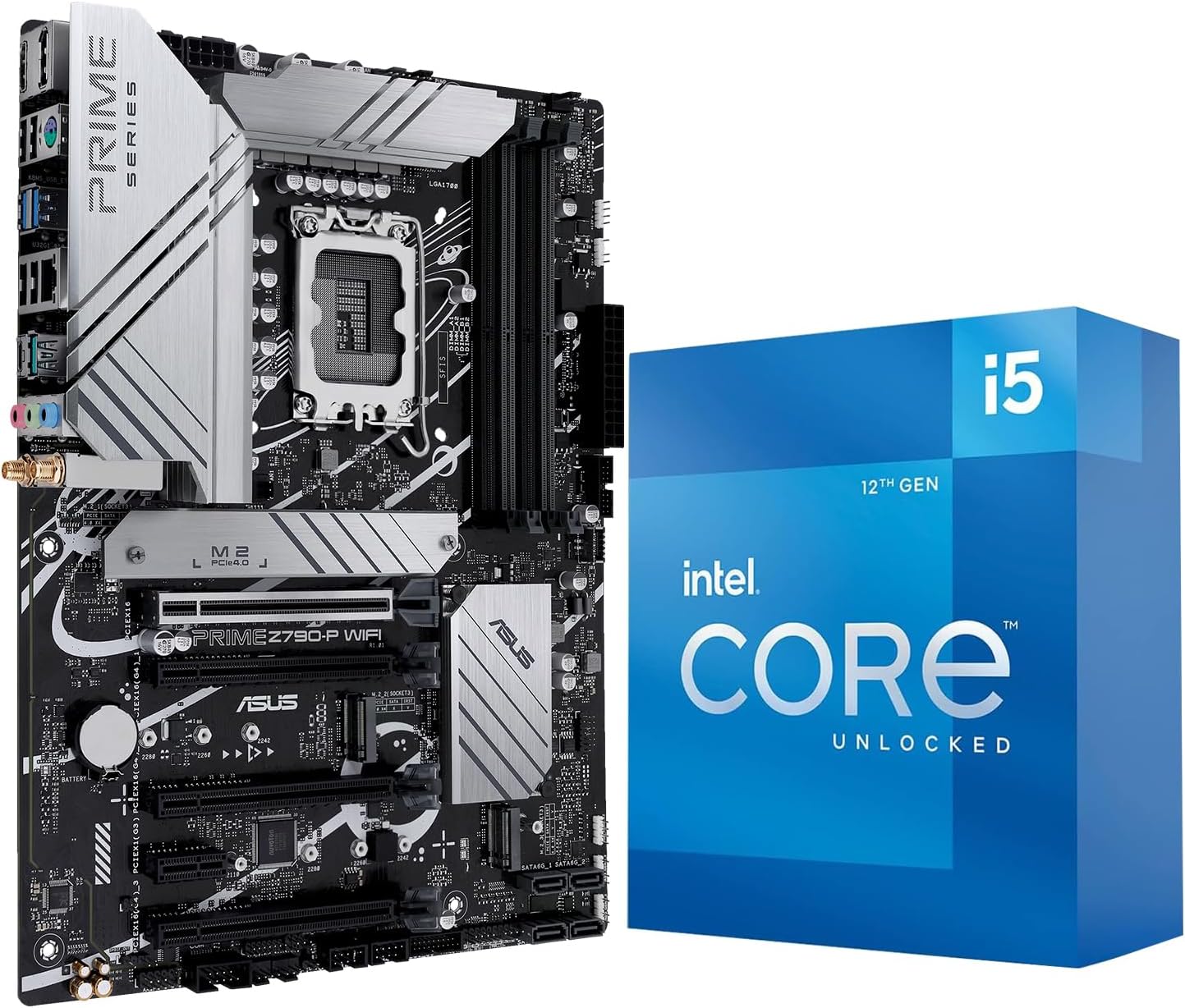 INLAND by Micro Center CPU Motherboard Combo – Intel Core i5-12600K 10 Cores up to 4.9 GHz Unlocked Desktop Processor w/Integrated Graphics Bundle with ASUS Prime Z790-P WiFi DDR5 Gaming Motherboard