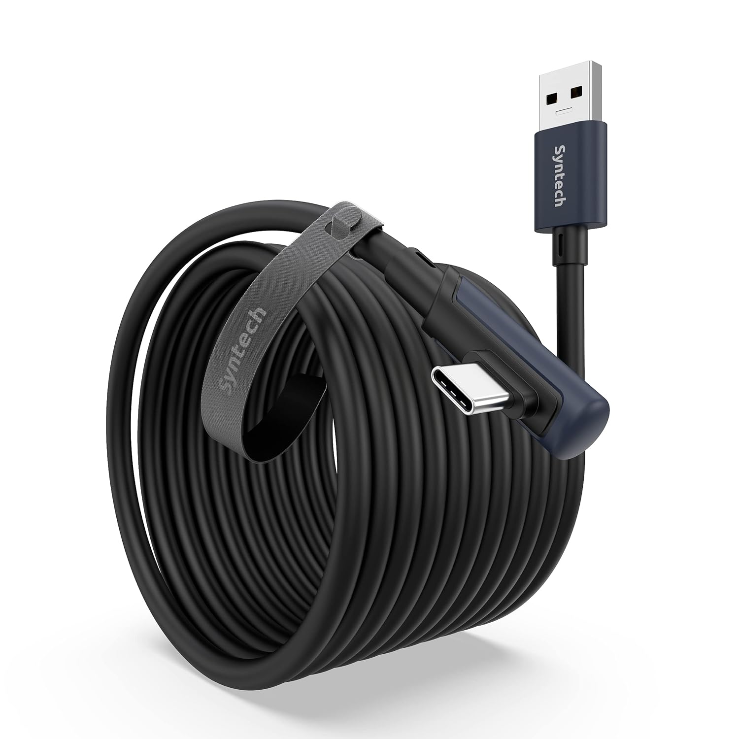 Syntech Link Cable 20 FT Compatible with Oculus/Meta Quest 3/Meta Quest 3S, Quest2/Pro/Pico 4/Ultra Accessories and PC/SteamVR, High Speed PC Data Transfer, USB 3.0 to USB Cable for VR Headset, Black