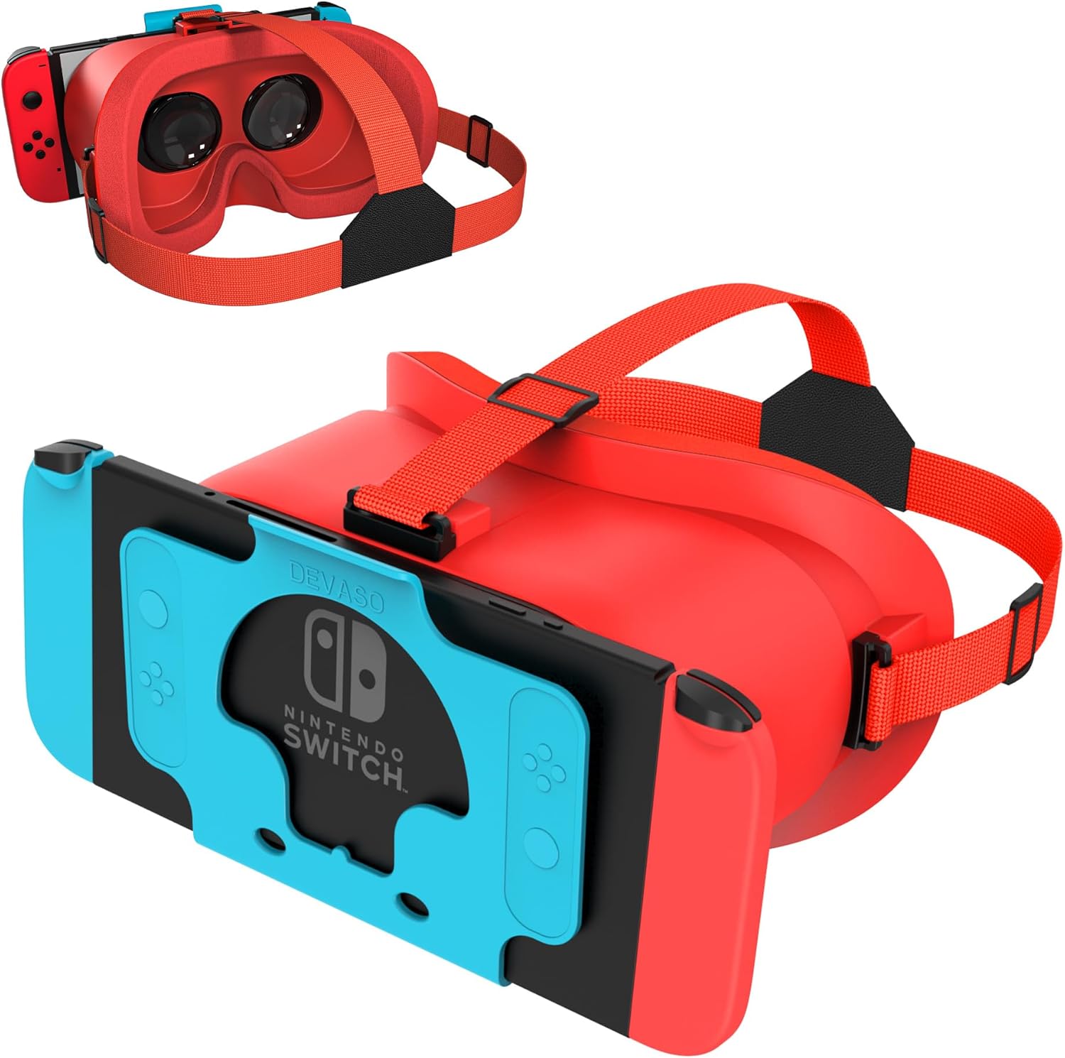 MVPTGRS VR Headset for Original Nintendo Switch & Switch OLED Model Upgraded, Virtual Reality Glasses with Adjustable HD Lenses and Comfortable Head Strap, Labo Kit, 6D Goggles