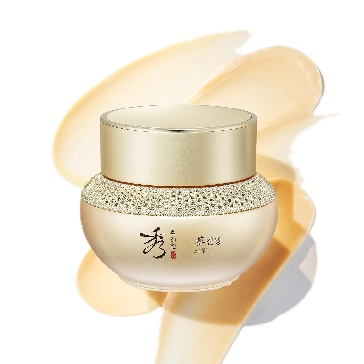 Sooryehan Ginseng Cream (60 ml/1.01 fl oz) – Total Age-Defying Solution, Wrinkle Improvement, Skin Texture Care, Moisturizer for Radiant and Youthful Skin by LG Beauty. Ginseng, Ginsenoside.