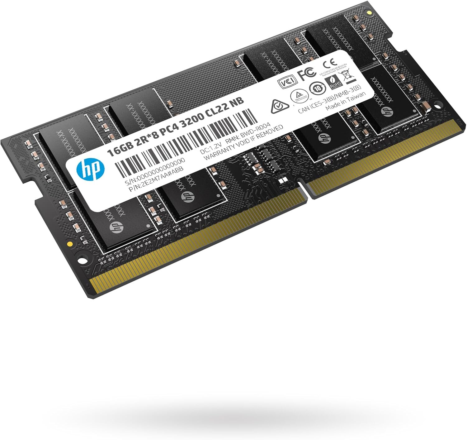 HP S1 16GB RAM DDR4 (1x16GB) Laptop Ram 3200 MHz SODIMM PC4-2500 CL22 Memory 1.2v – 2E2M7AA#ABB