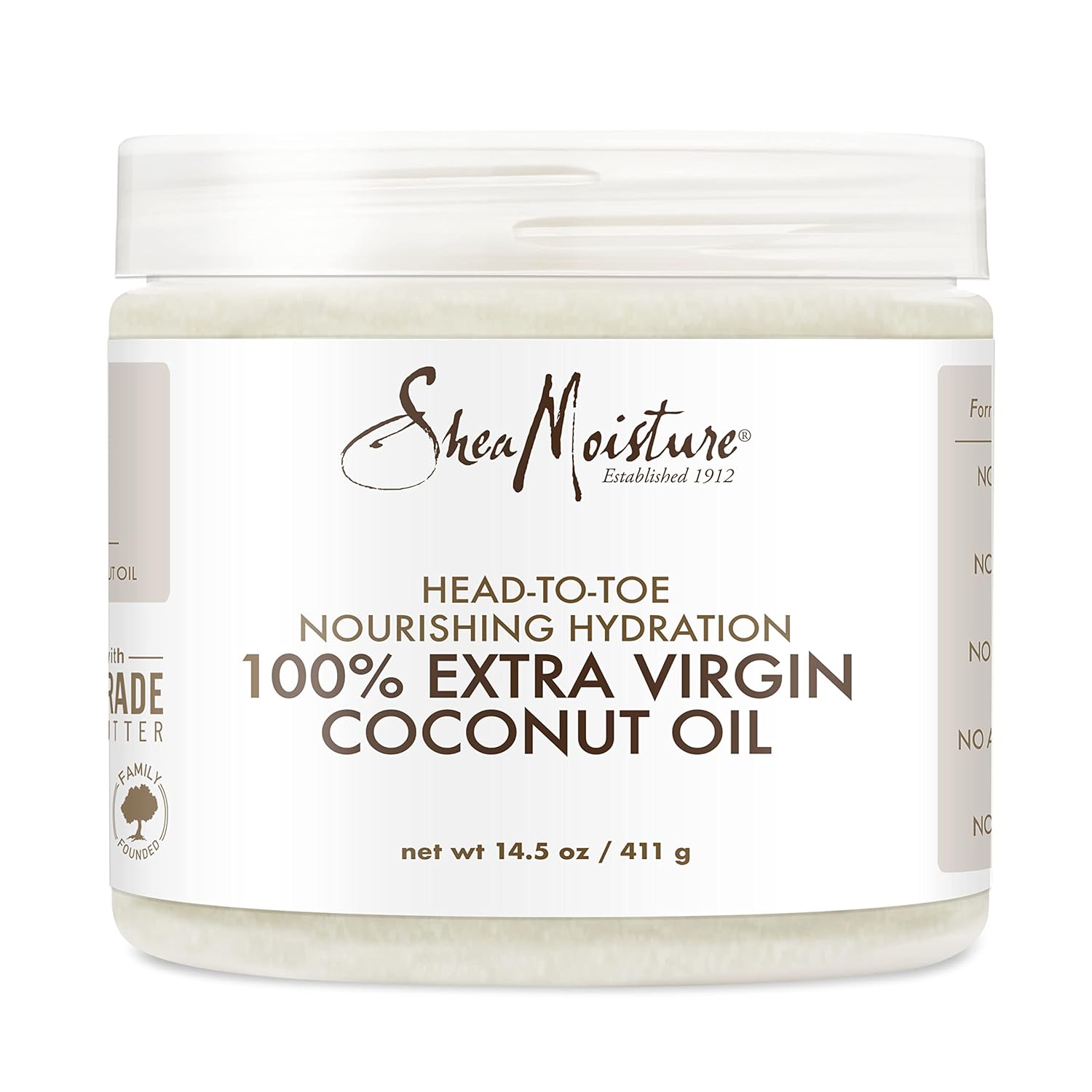 SheaMoisture Body Moisturizer For Dry Skin 100% Extra Virgin Coconut Oil Nourishing Hydration Soften And Restore Skin And Hair 14.5oz