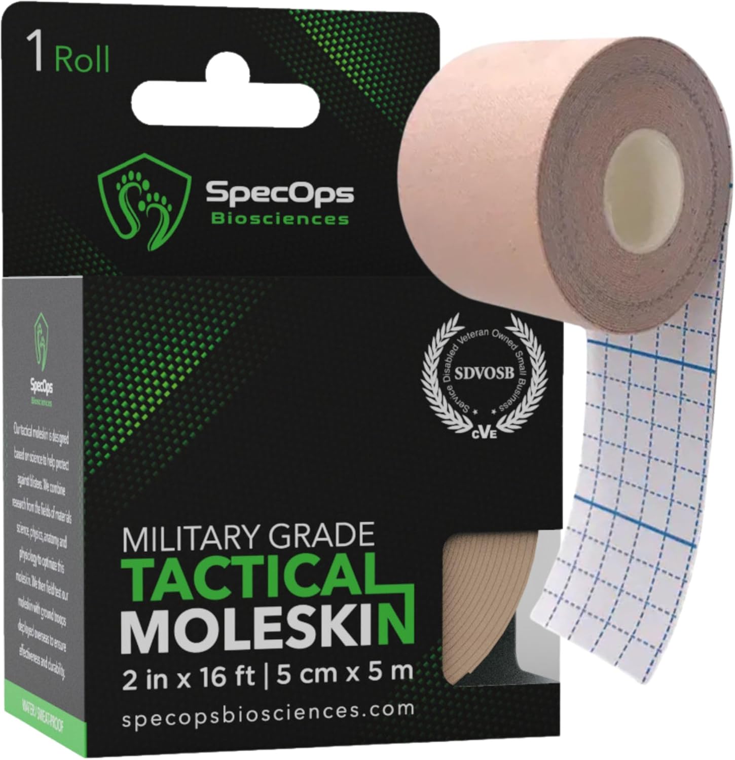 Hiking and Running Thin Moleskin for Blisters and Feet. World Champion 2023 DEKA Fit & Spartan Elite Ultra Champion’s Choice. 408 Sq in of Super Adhesive Mole Skin Tape.