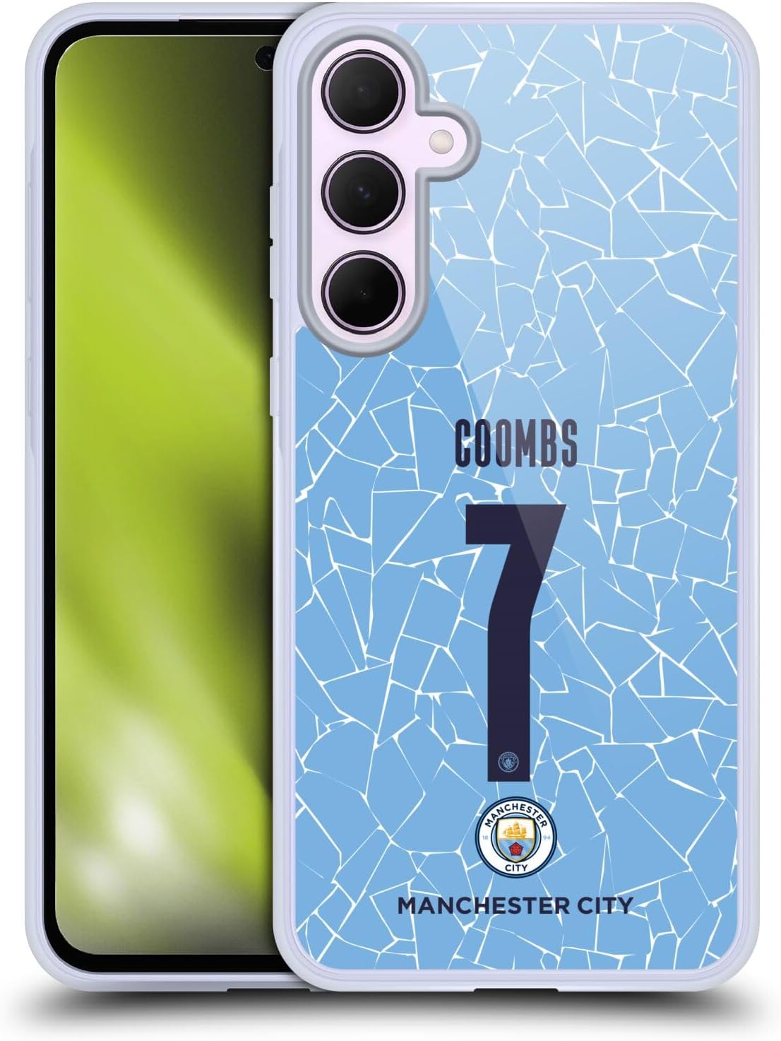 Head Case Designs Officially Licensed Manchester City Man City FC Laura Coombs 2020/21 Women’s Home Kit Group 2 Soft Gel Case Compatible with Samsung Galaxy A35 5G