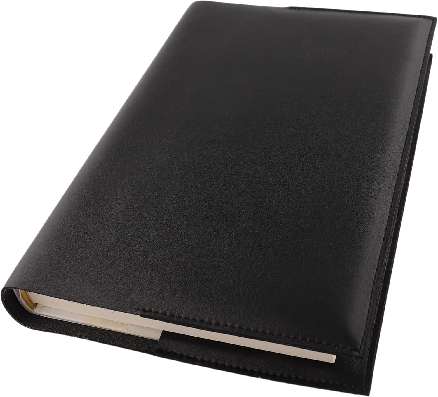 GuardV Faux Leather Cover for Book, Bible, Hardcover, Paperback, and Other (Small-Medium – Black)