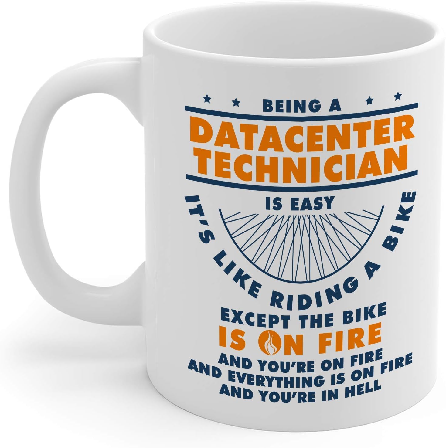 Datacenter Technician Gifts 11oz White Ceramic Coffee Cup – Men and Women Datacenter Technician Mug