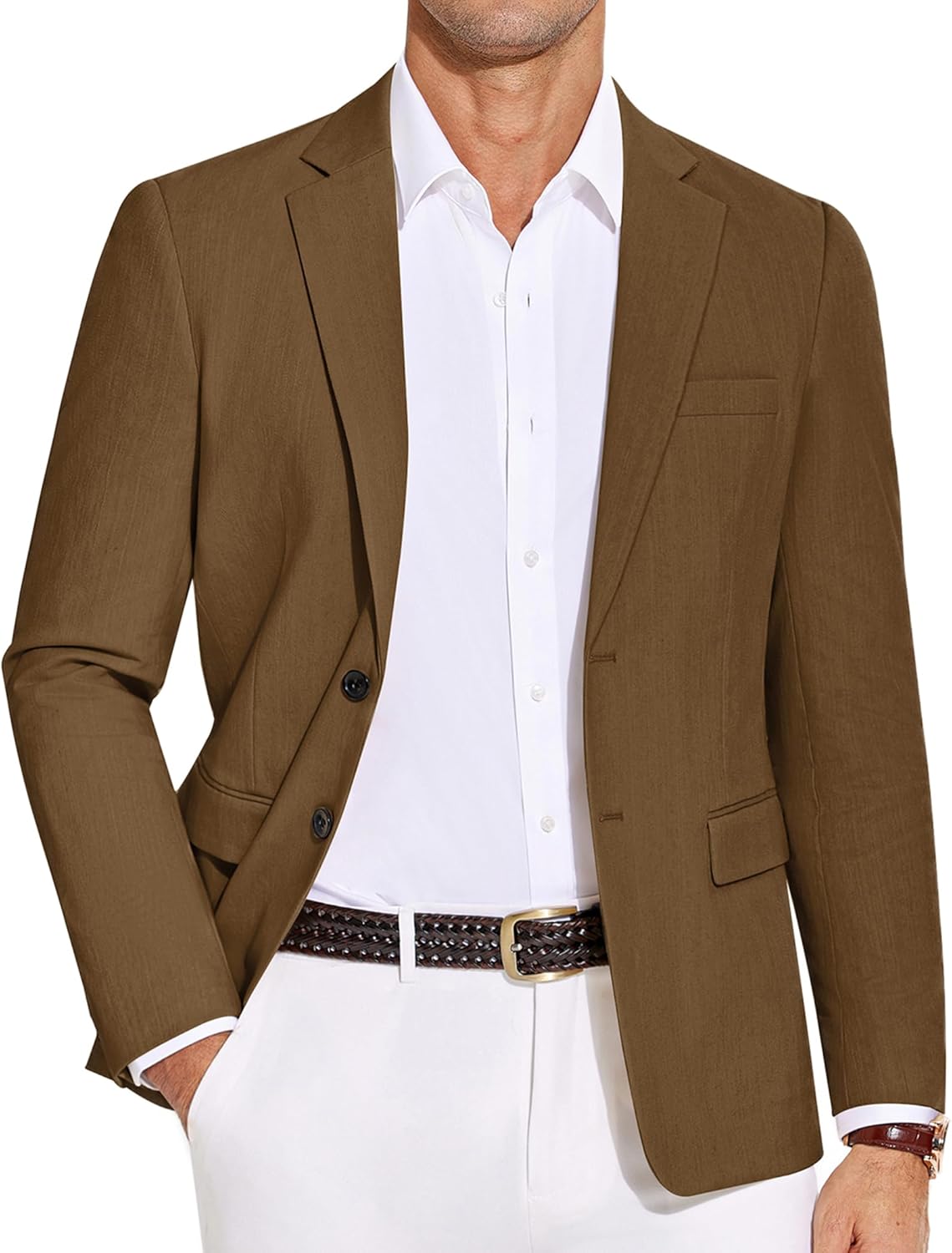 COOFANDY Men’s Casual Blazer Lightweight Slim Fit Suit Jacket Two Button Business Sport Coats