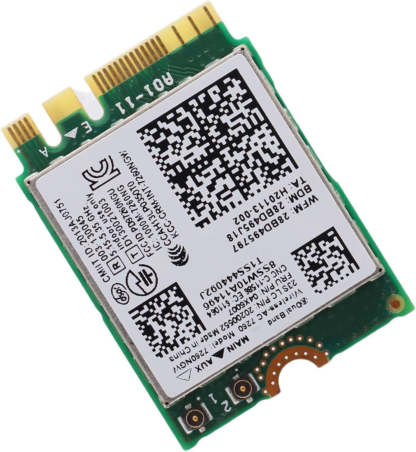 RTL8822BE WiFi 802.11 a/b/g/n/ac Bluetooth 4.2 M.2 NGFF Wireless Card 915622-001 Compatible Replacement Spare Part for Realtek Compatible and HP Laptop Systems