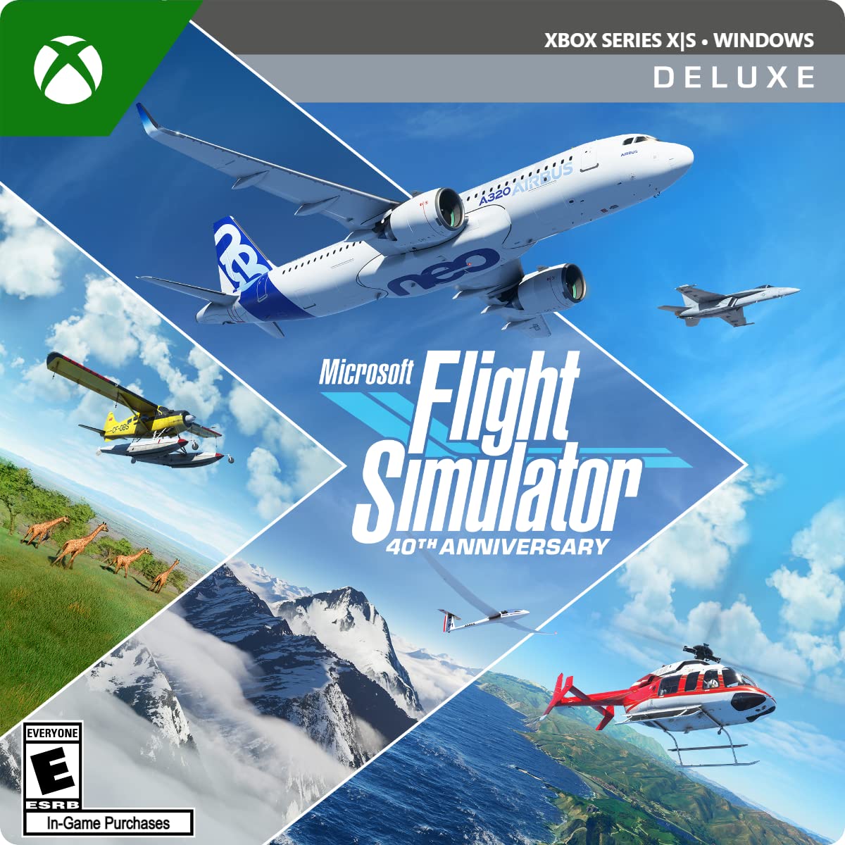 Microsoft Flight Simulator 40th Anniversary – Deluxe Edition – Xbox Series X|S, Windows [Digital Code]