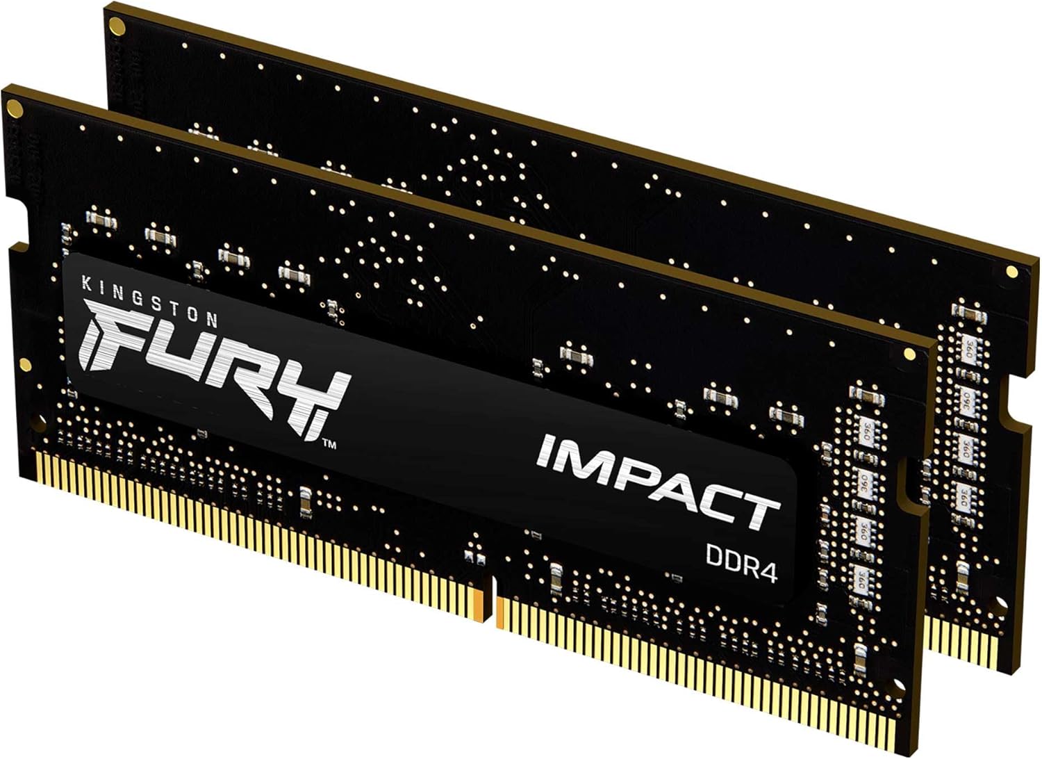 Kingston FURY Impact 32GB (2x16GB) 3200MT/s DDR4 CL20 Laptop Memory Kit of 2 | Intel XMP | AMD Ryzen | Plug n Play | Low Power Consumption | KF432S20IBK2/32