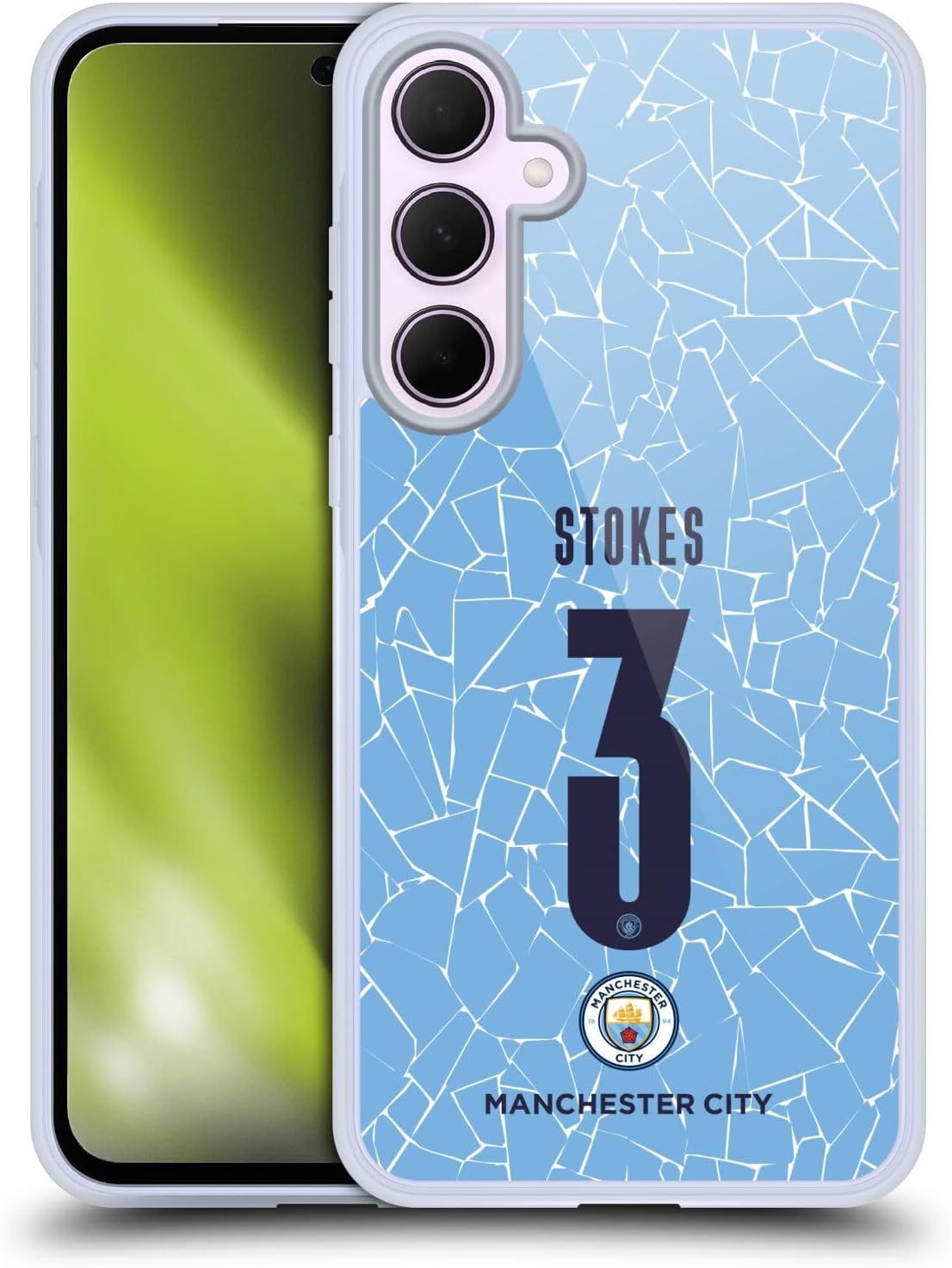 Head Case Designs Officially Licensed Manchester City Man City FC Demi Stokes 2020/21 Women’s Home Kit Group 1 Soft Gel Case Compatible with Samsung Galaxy A35 5G