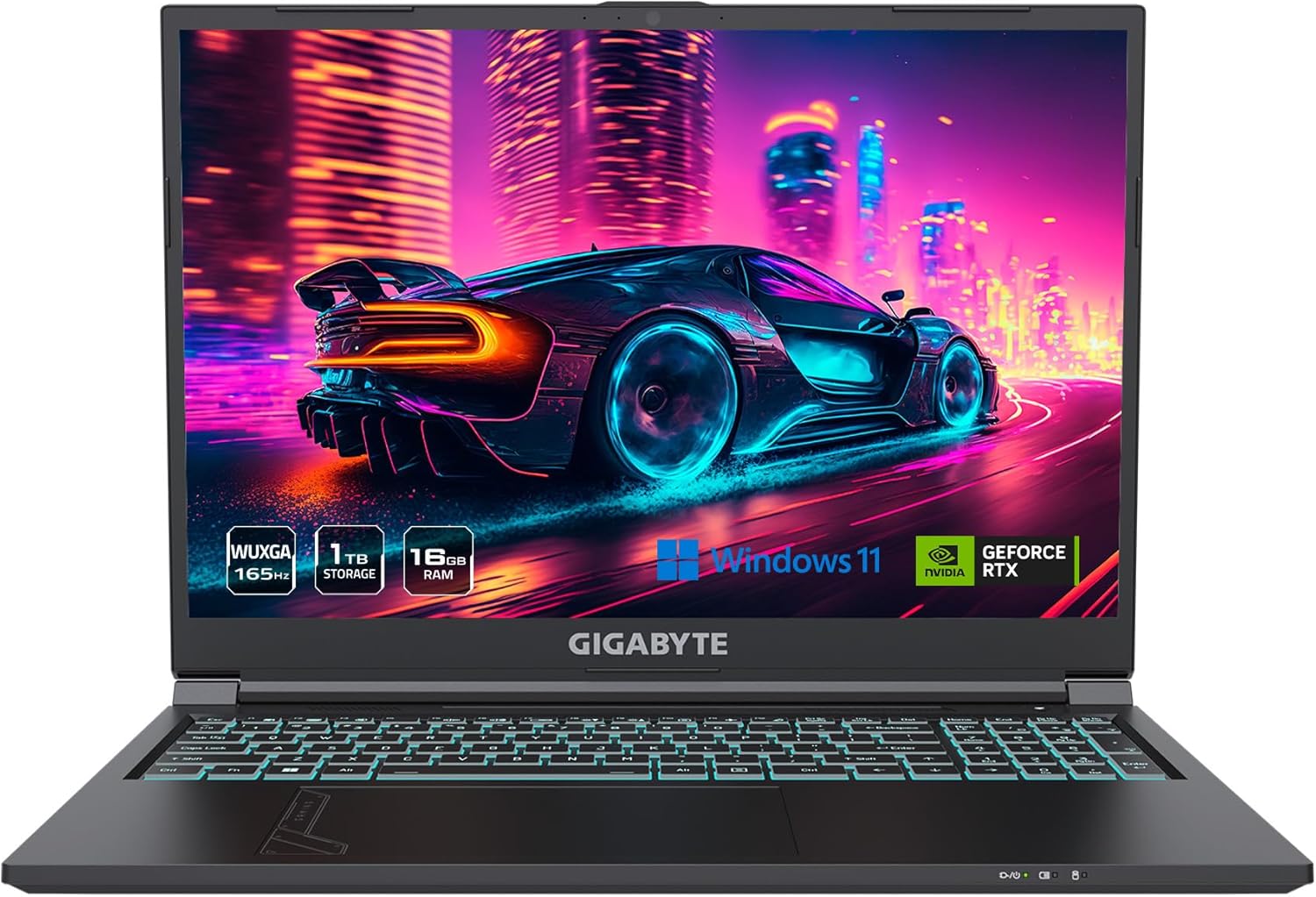 GIGABYTE – G6 (2024) Gaming Laptop – 165Hz 1920×1200 WUXGA – NVIDIA GeForce RTX 4050 – Intel i7-13620H – 1TB SSD with 16GB DDR5 RAM – Windows 11 Home (G6 MF-H2US854KH)