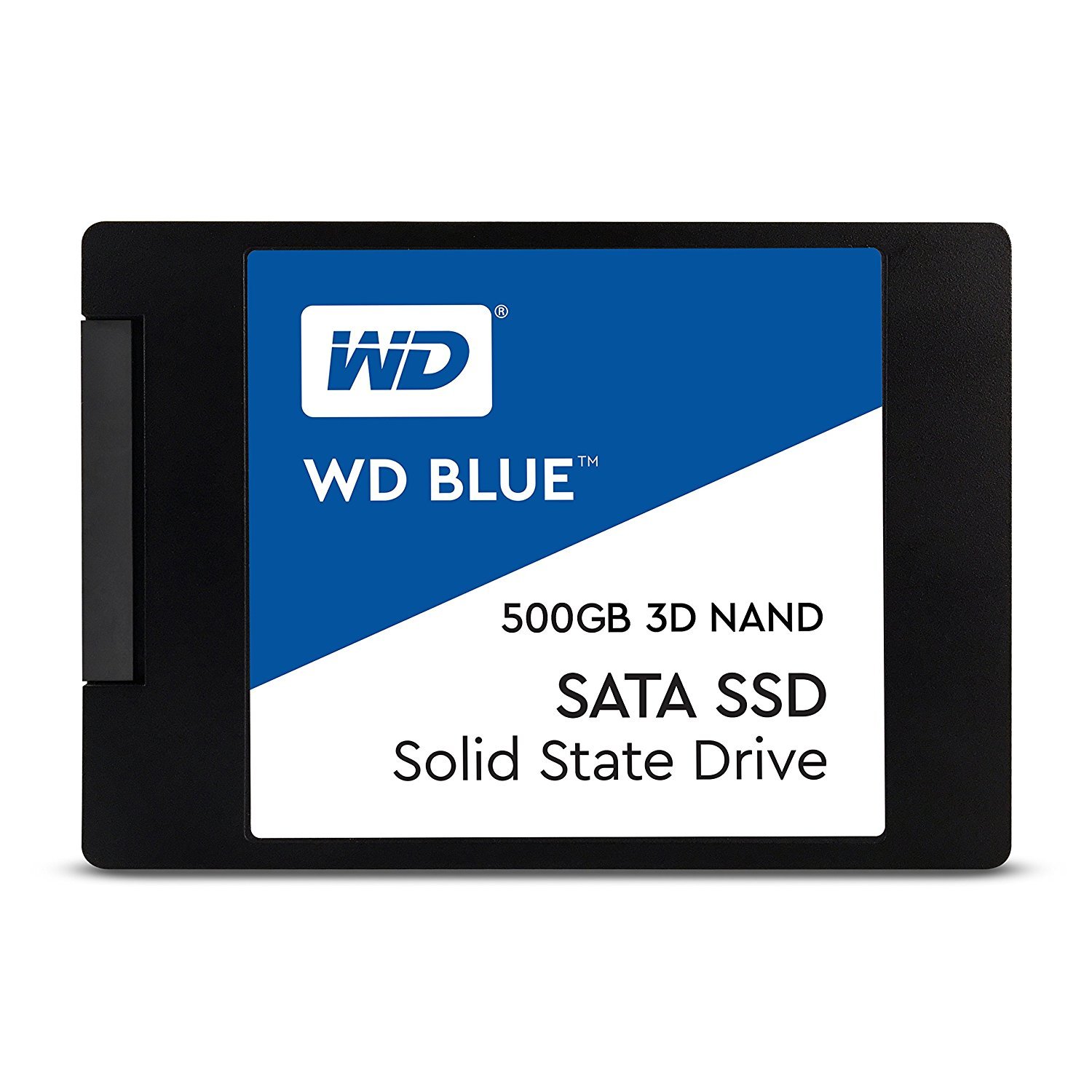 Western Digital 500GB WD Blue 3D NAND Internal PC SSD – SATA III 6 Gb/s, 2.5″/7mm, Up to 560 MB/s – WDS500G2B0A, Solid State Drive