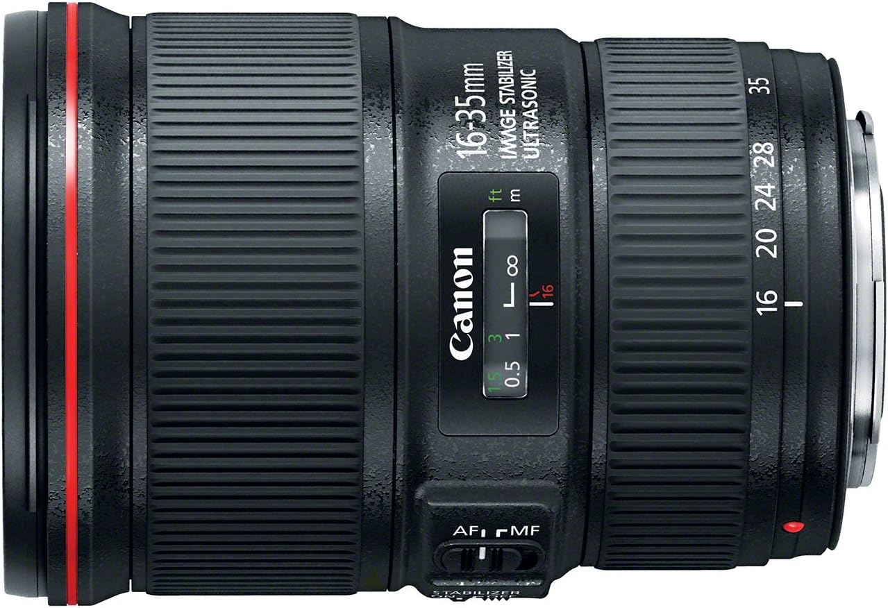 Canon 9518B002-cr EF 16-35mm f/4L is USM Lens (Renewed), Black